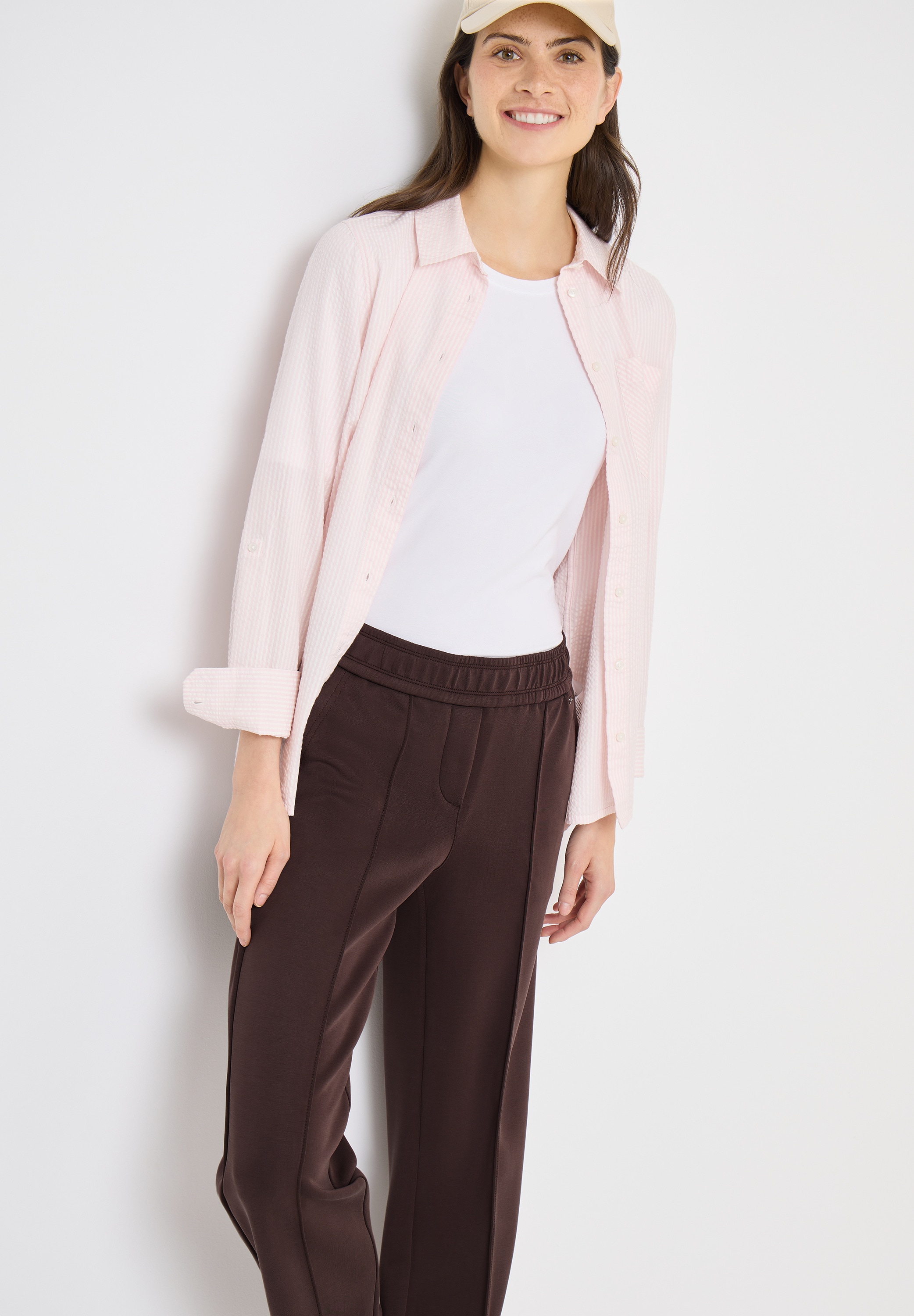 Cecil Stoffhose »Style Neele«  Silk Touch Hose mit Gummizug und Viskose