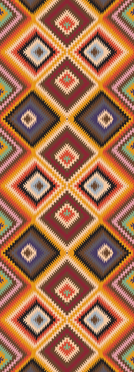 Image of queence Vinyltapete "Ilter" Farbverlauf abstrakt bedruckt gemustert glatt 90x250cm, selbstklebend, kinderleichte Anbringung, Sticker