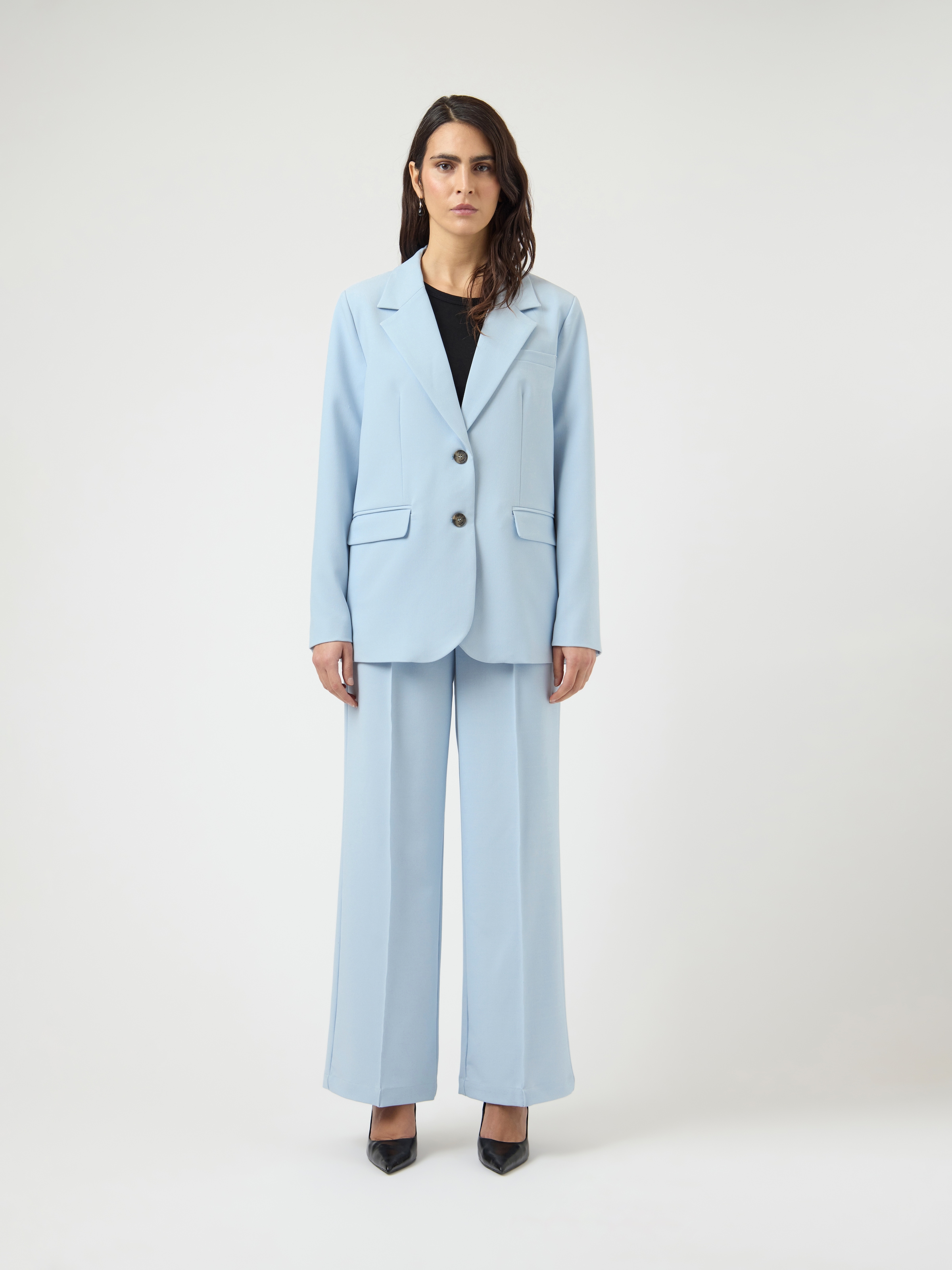 Y.A.S Anzughose »YASREEMAJ HW PANT NOOS«  Regular Fit, Materialmix mit Stretch