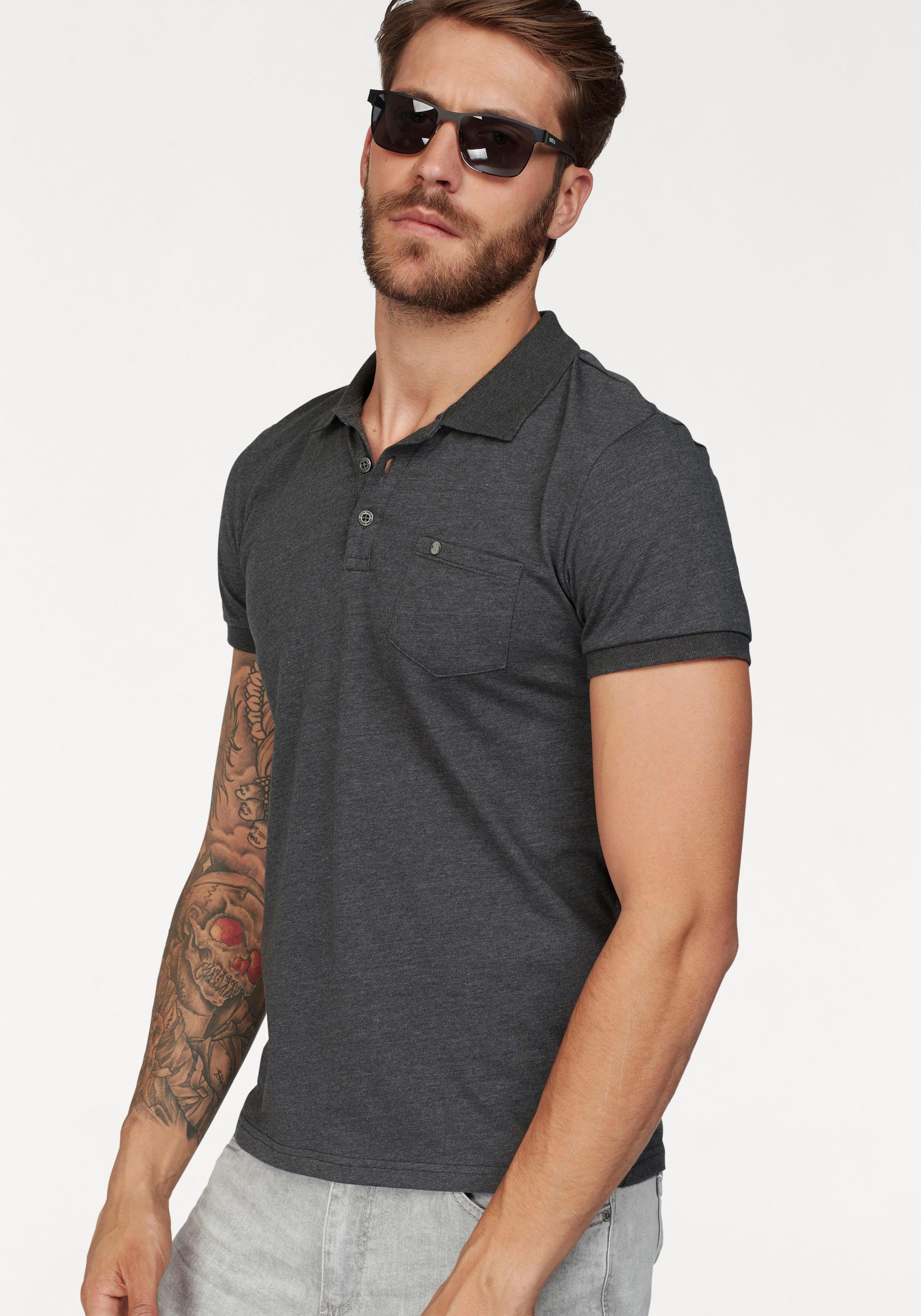 Image of John Devin Poloshirt, mit Brusttasche bei Ackermann Versand Schweiz