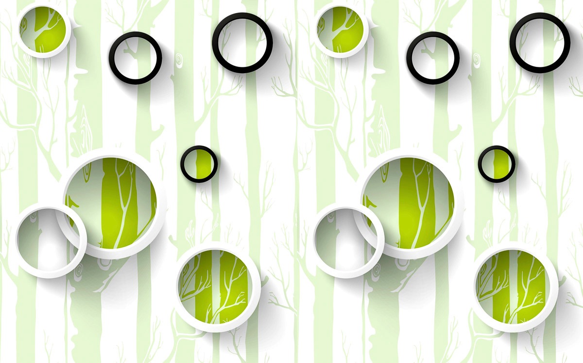 Image of Papermoon Fototapete »Muster mit Wald«, Vliestapete, hochwertiger Digitaldruck, inklusive Kleister bei Ackermann Versand Schweiz