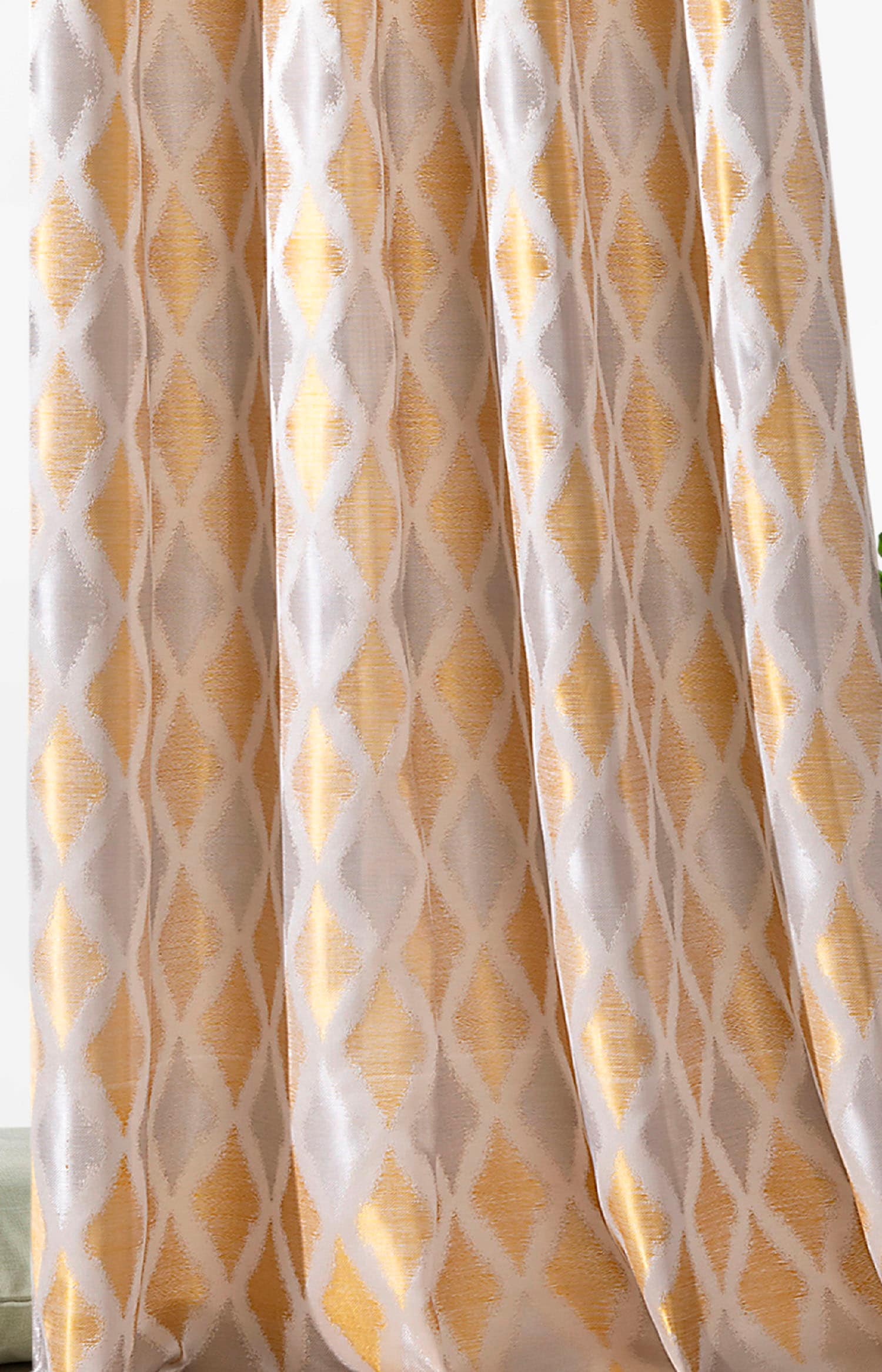 Weckbrodt Vorhang »Raute«, (1 St.), Jacquard, strukturiert, blickdicht, Muster Raute, Gardine, Store