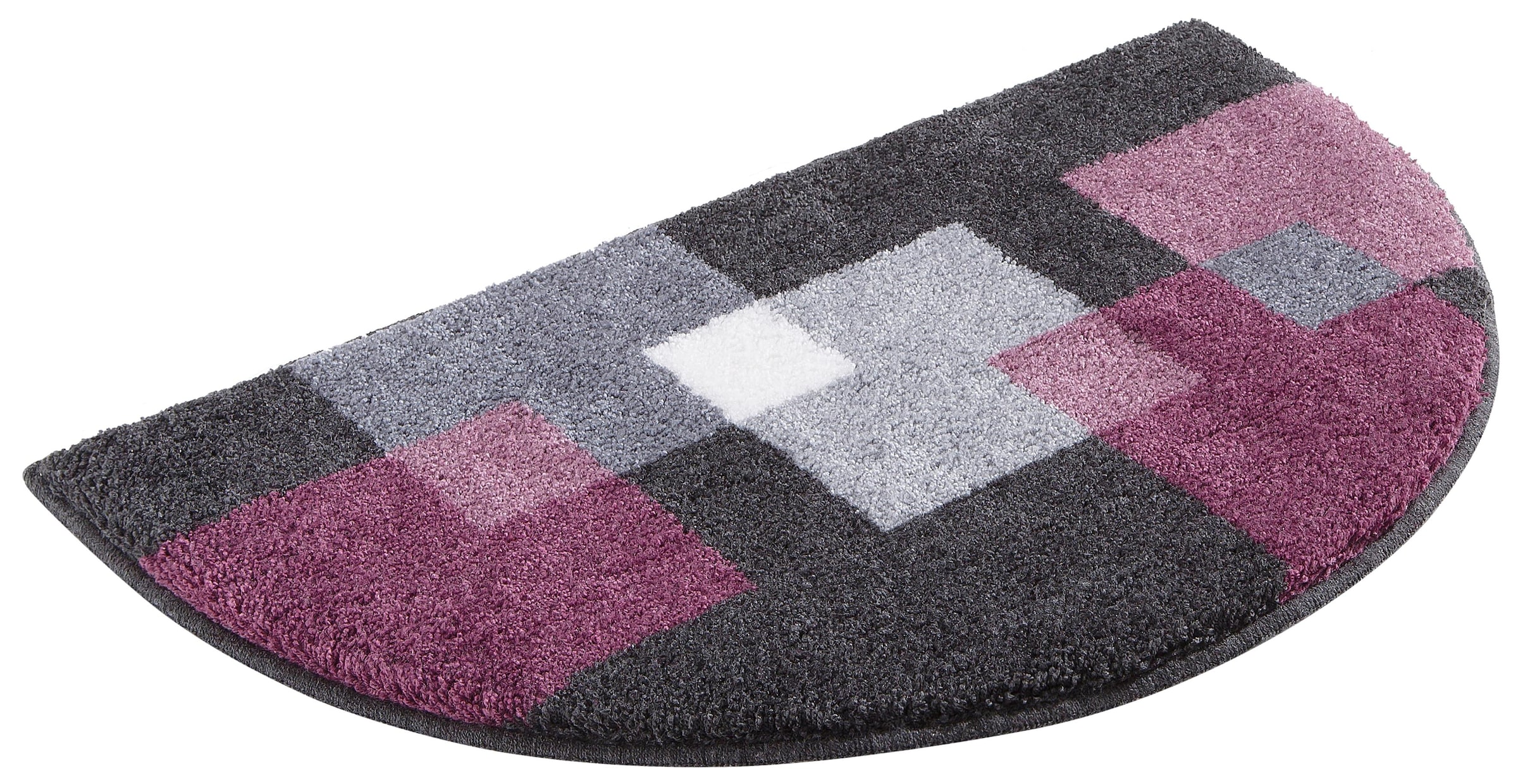 Grund Badematte »Paxos«, rutschhemmend beschichtet, strapazierfähig-fussbodenheizungsgeeignet, geometrisches Design, modern, flauschig, softer Flor, Made in Europe