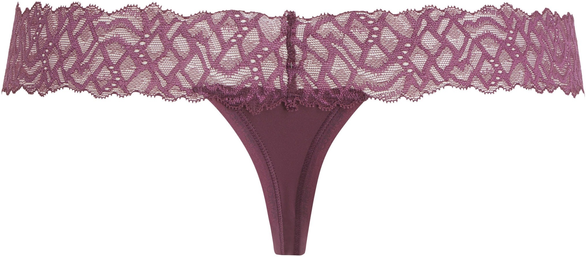 Calvin Klein Underwear Stringtanga »THONG«, mit Spitze am Bund