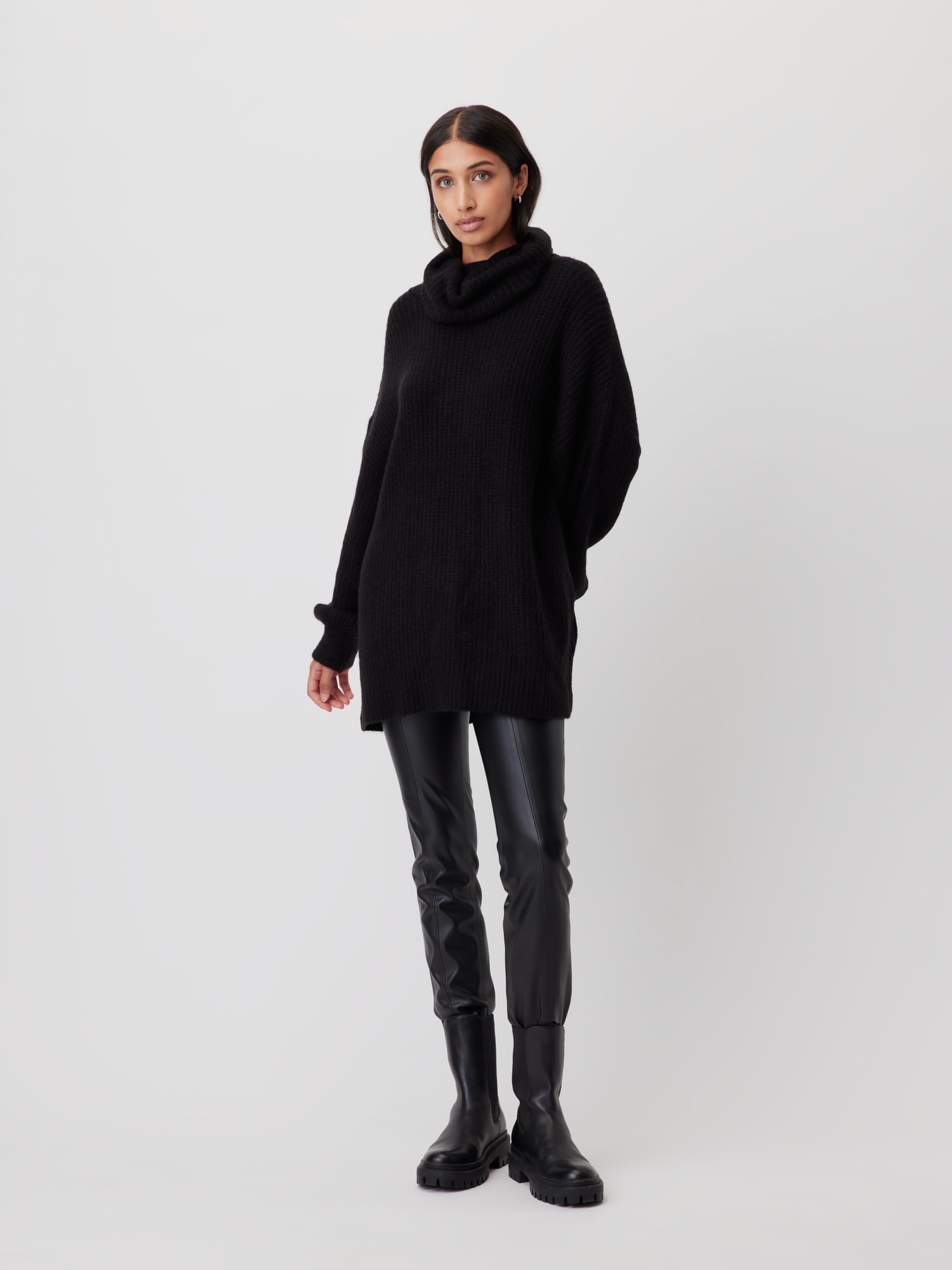 LeGer Pull en tricot »Juna, LeGer by Lena Gercke« coupe ample avec col rond