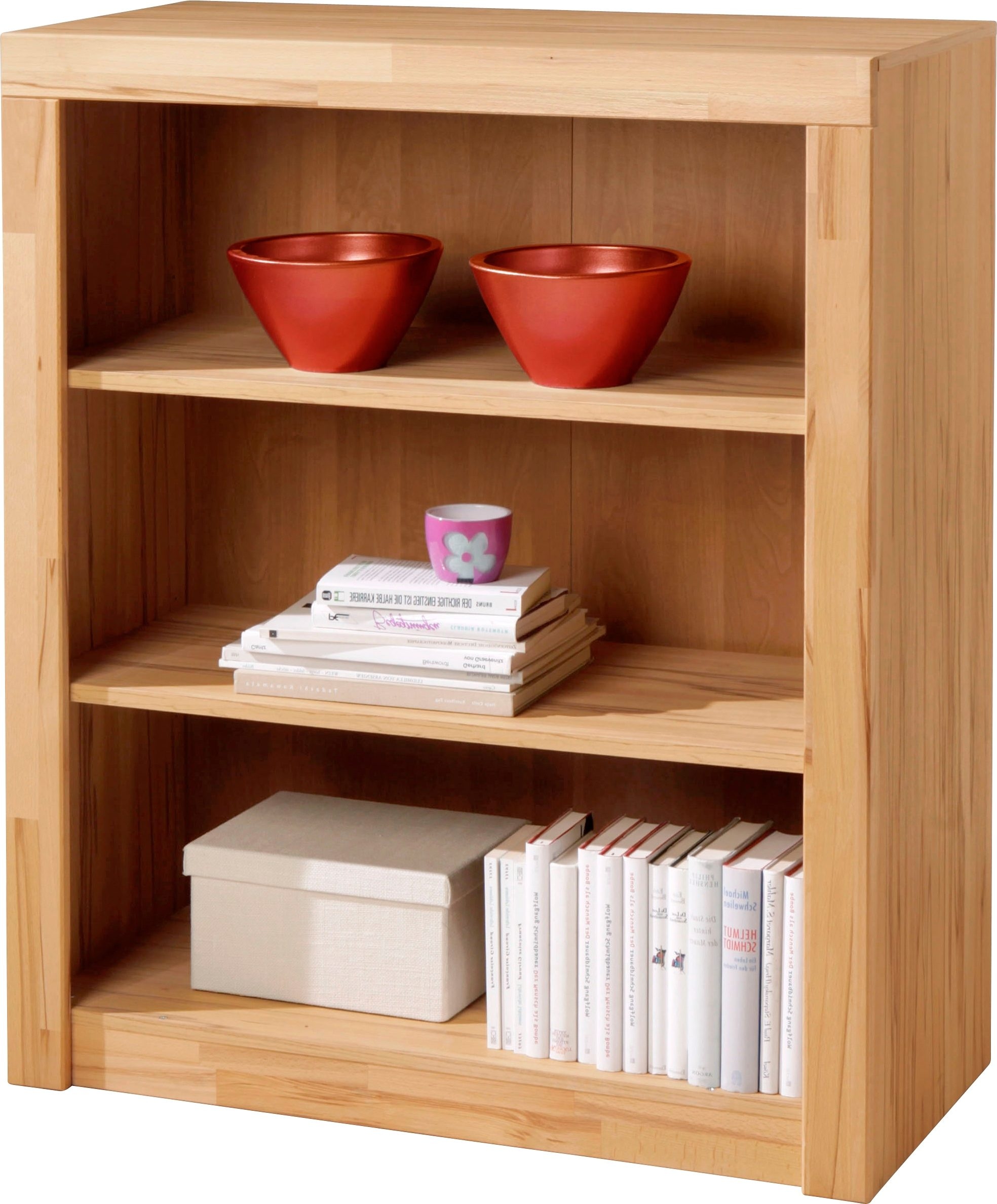 VOGL Möbelfabrik Bücherregal »Toronto« in 2 Höhen, Breite 90 cm, teilmassiv, Made in Germany