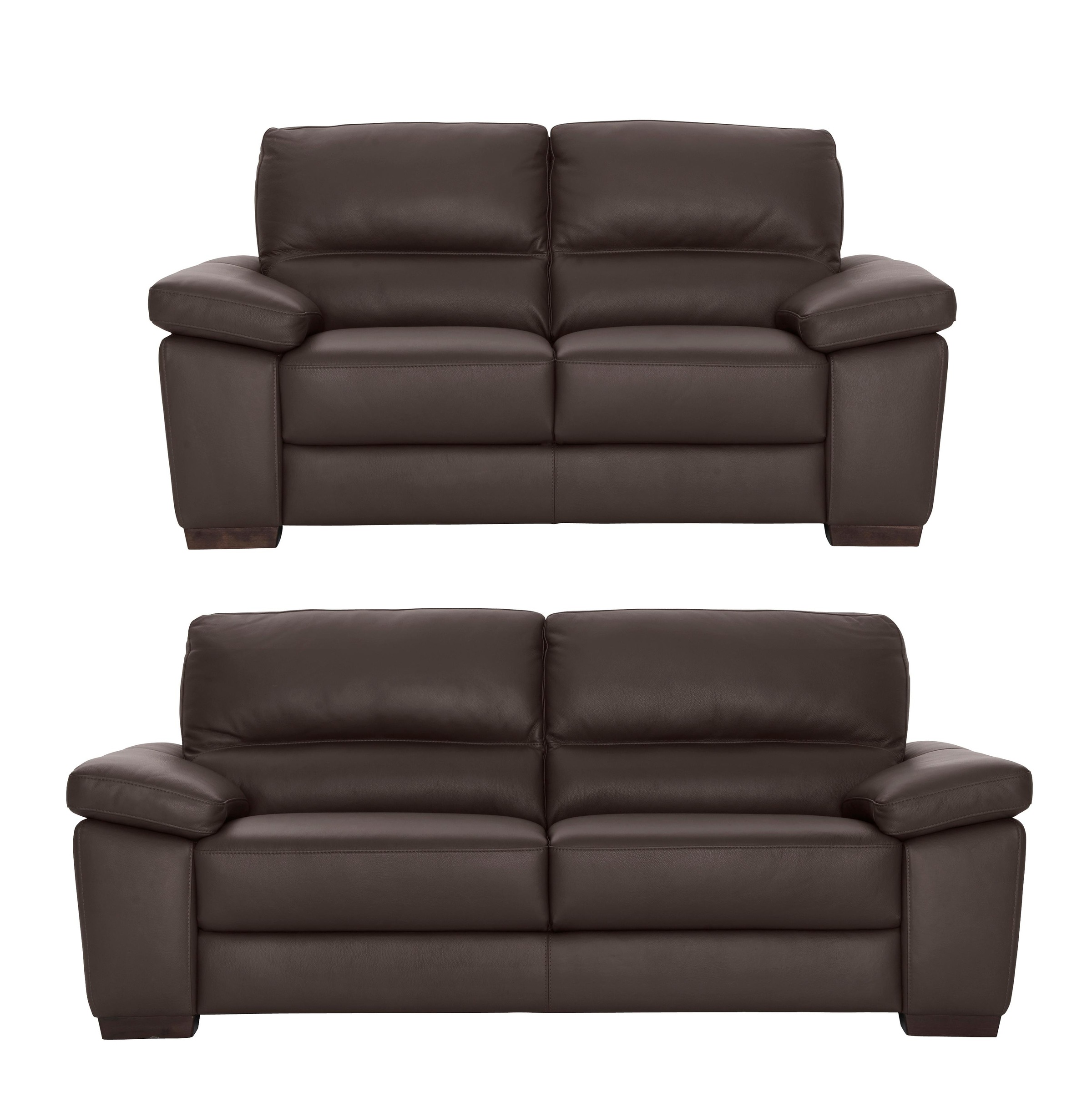 CALIA ITALIA Polstergarnitur »Gaia, extrabequem in moderner, klassisch eleganter Optik«, (Set, 2 tlg.), Ledersofa Garnitur bestehend aus 2-Sitzer und 3-Sitzer