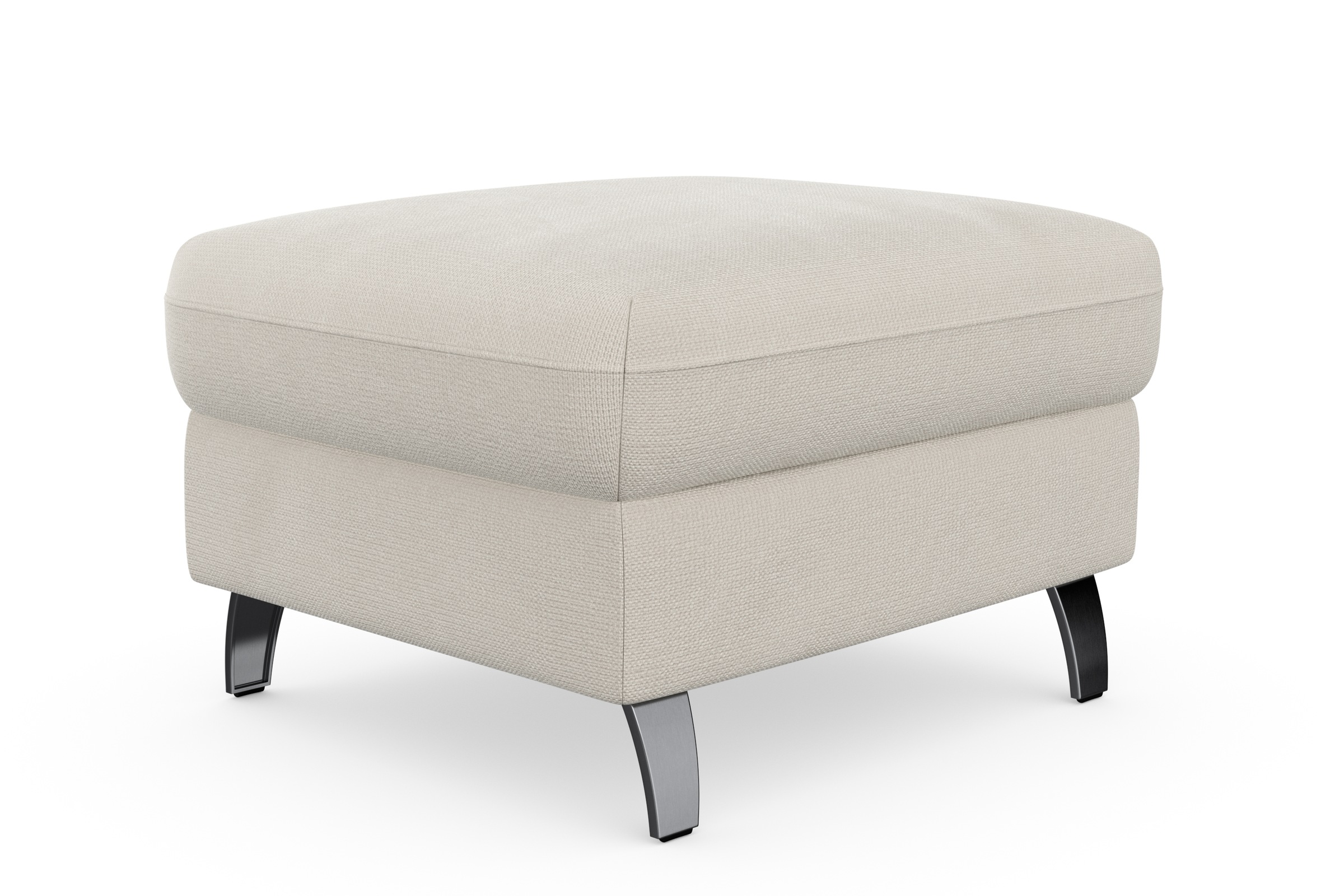 sit&more Stauraumhocker »Grenoble«, mit Stauraum und satinierten Füssen