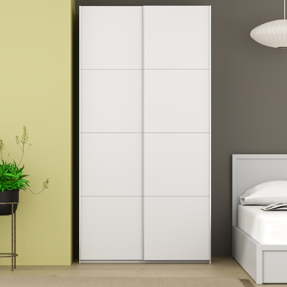 FORTE Schwebetürenschrank »Fittio, Made in Europe, 2 Schiebetüren, modernes Design« Höhe 2,35 mtr, stehende Montage