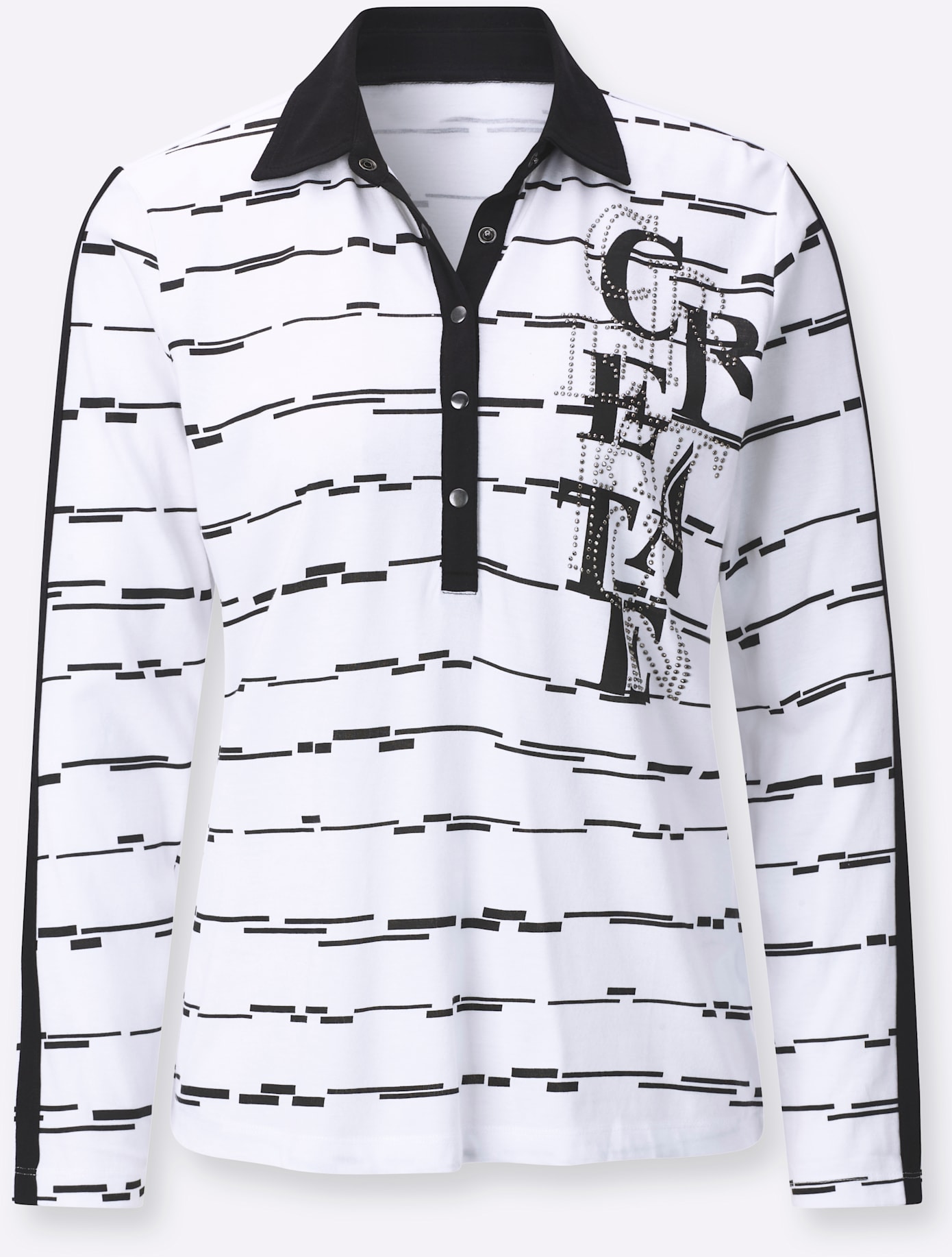 creation L Langarmshirt »Poloshirt« 1 tlg. tlg.