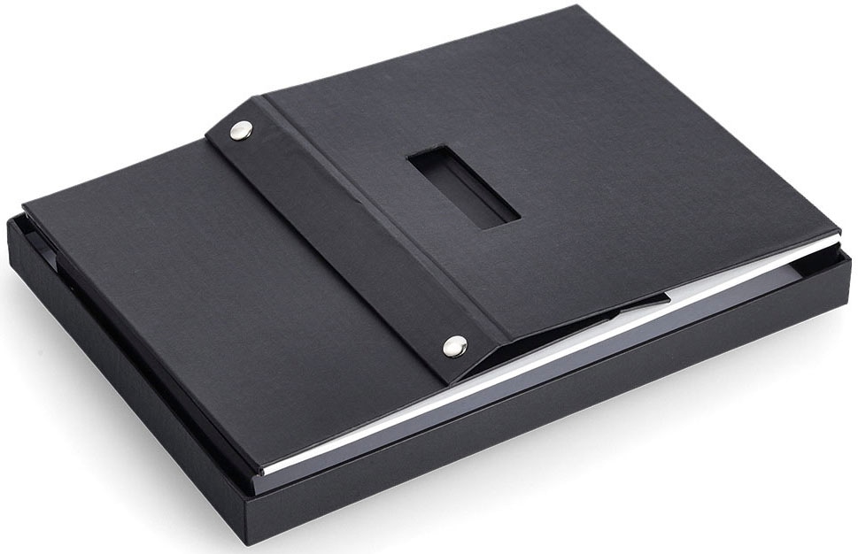 Zeller Present Aufbewahrungsbox beschriftbar, recycelter Karton