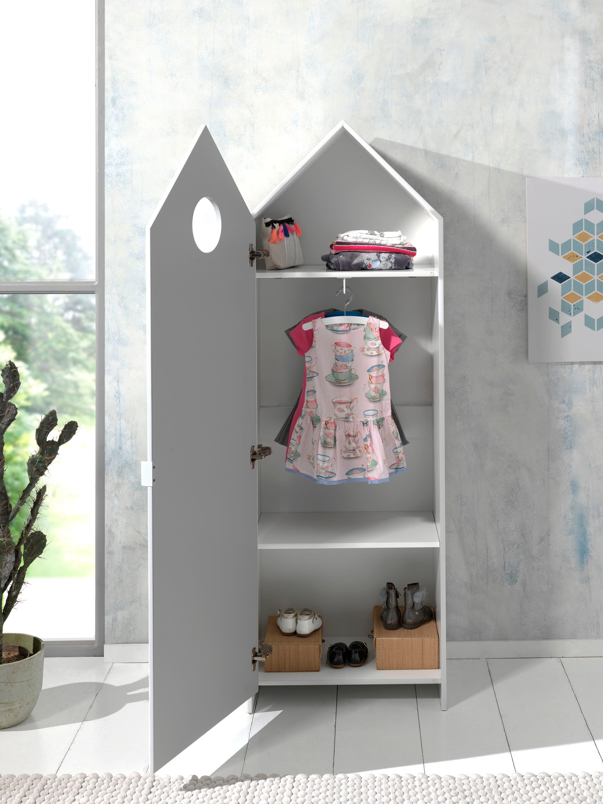 Vipack Kleiderschrank »Casami, mit Soft-Close, viel Stauraum, TOP modern« B/H/T ca. 57,6x171,3x37cm, verschiedene Farben, Strandhaus-Optik,  als Kleider-/Wäscheschrank nutzbar, universell einsetzbar