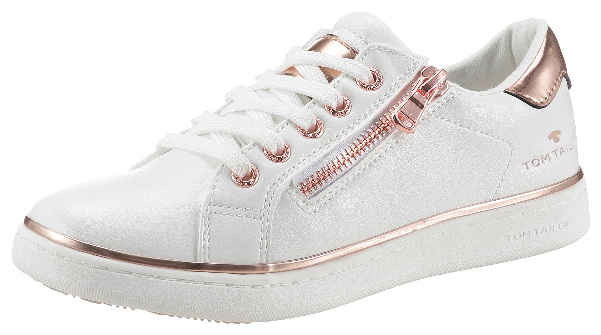 Image of TOM TAILOR Sneaker, mit Kontrastbesatz in Metallicoptik bei Ackermann Versand Schweiz