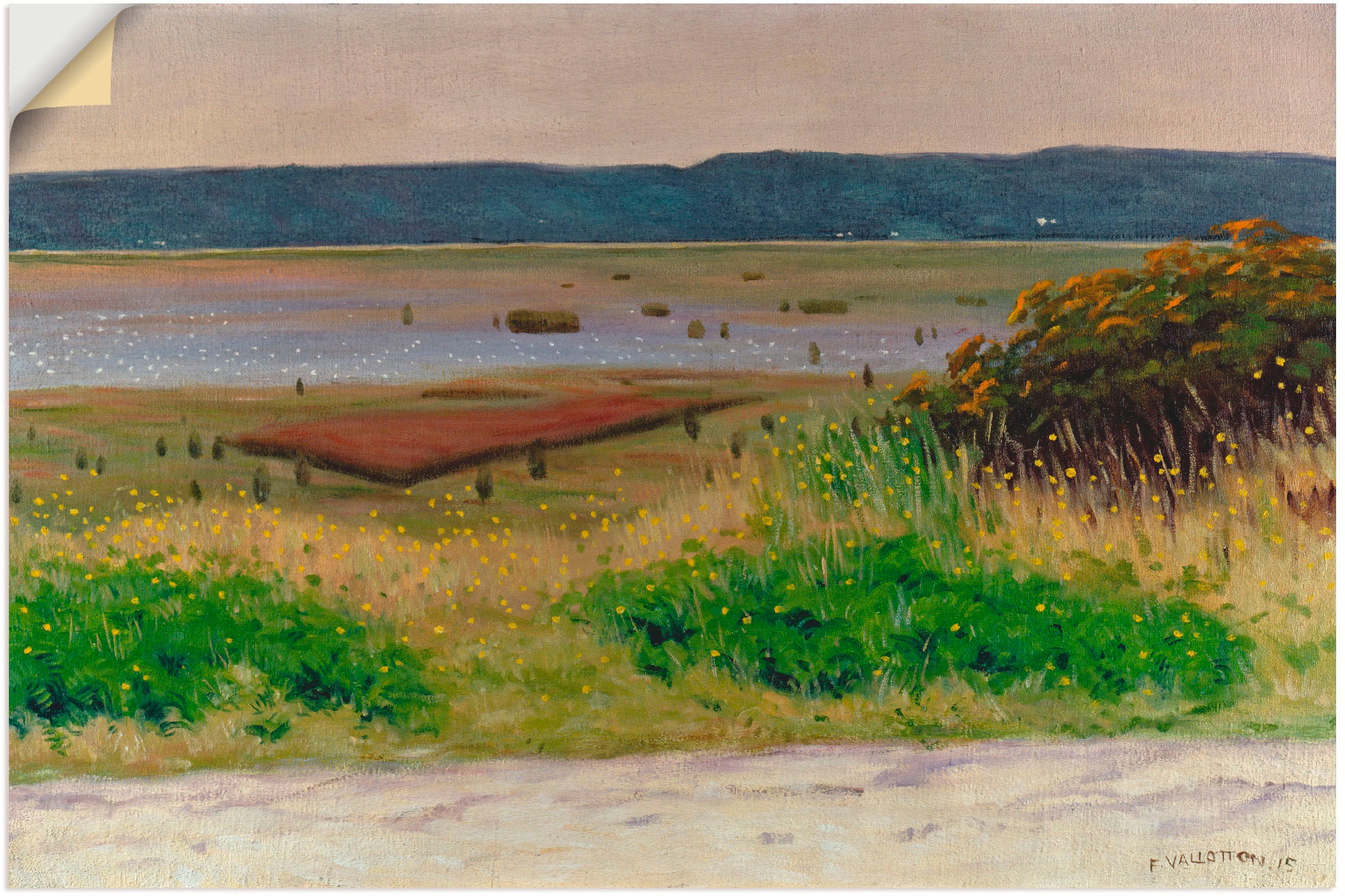 Image of Artland Wandbild »Meeresbucht bei Honfleur. 1915«, Gewässer, (1 St.), in vielen Grössen & Produktarten -Leinwandbild, Poster, Wandaufkleber / Wandtattoo auch für Badezimmer geeignet bei Ackermann Versand Schweiz