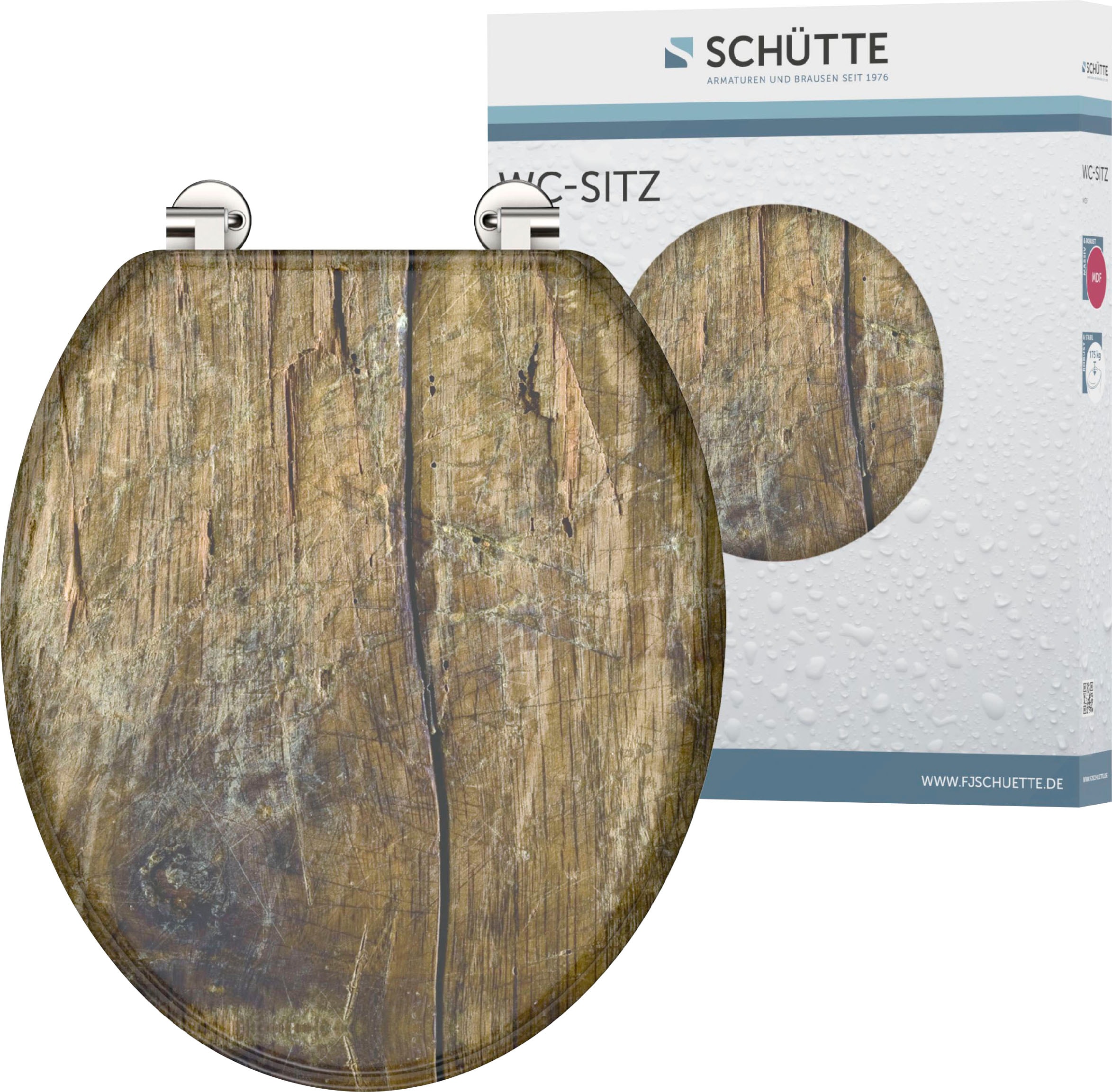Image of Schütte WC-Sitz "Solid Wood" MDF-Holzkern