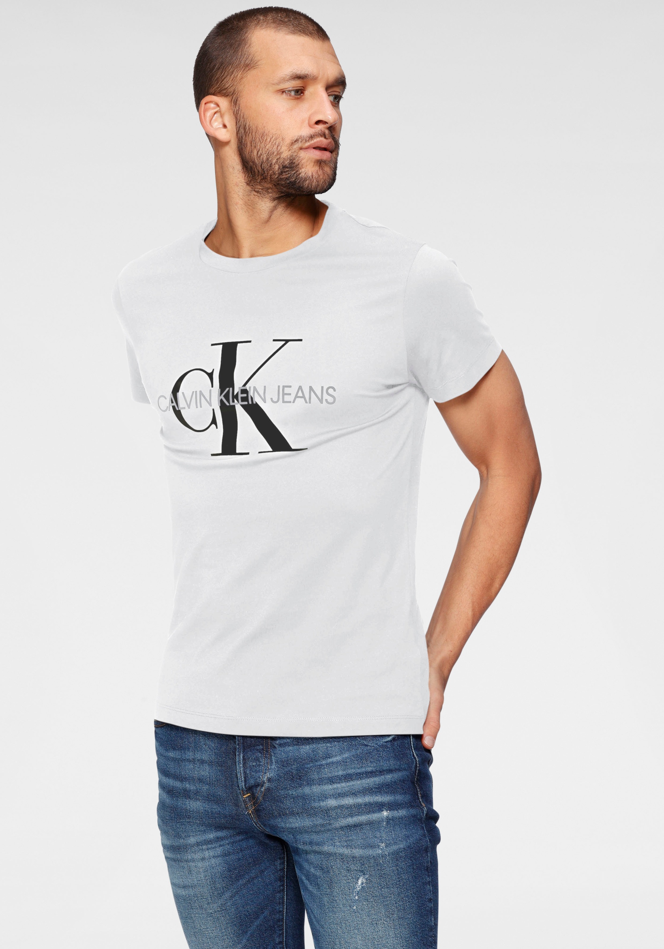 Image of Calvin Klein Jeans T-Shirt »ICONIC MONOGRAM SLIM TEE« bei Ackermann Versand Schweiz