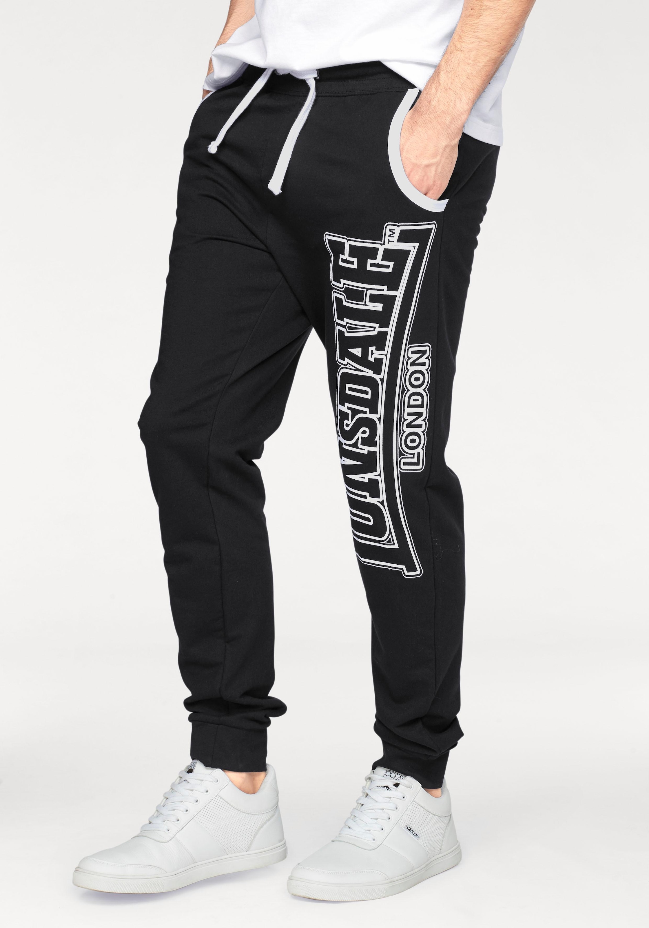 Image of Lonsdale Jogginghose "MARLDON" mit seitlichen Eingrifftaschen, aus Baumwolle und Polyester