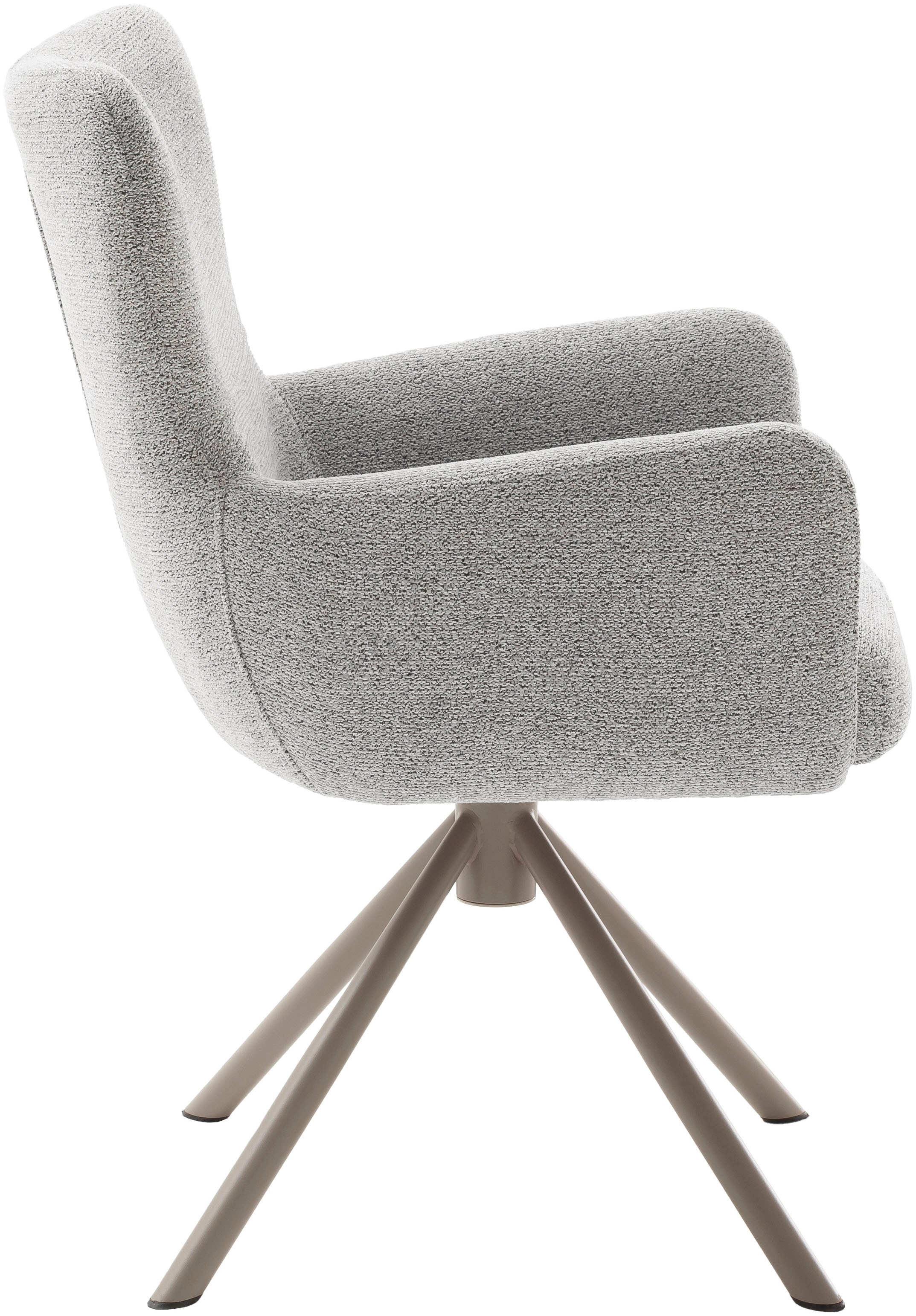 MCA furniture 4-Fussstuhl (Set) 2 Stk.Taschenfederkern, 360° drehbar