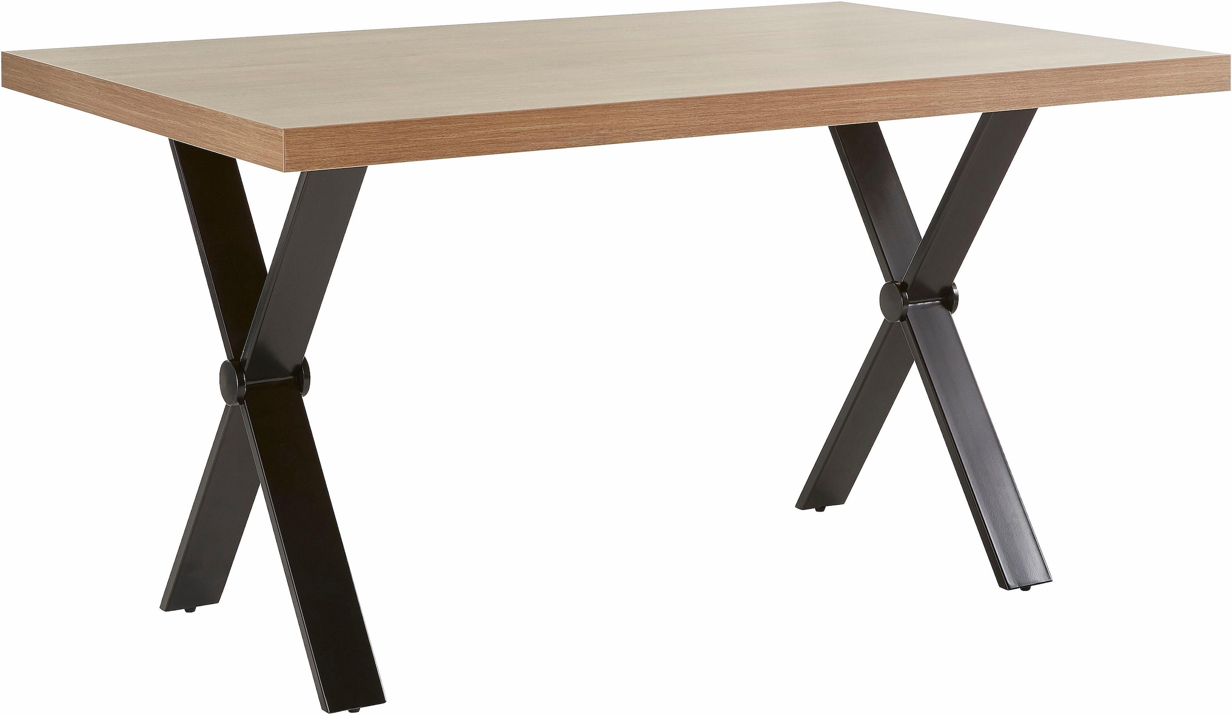 Image of Homexperts Esstisch »COLT«, Breite 140 oder 160 cm, Eicheoptik, X-Gestell bei Ackermann Versand Schweiz