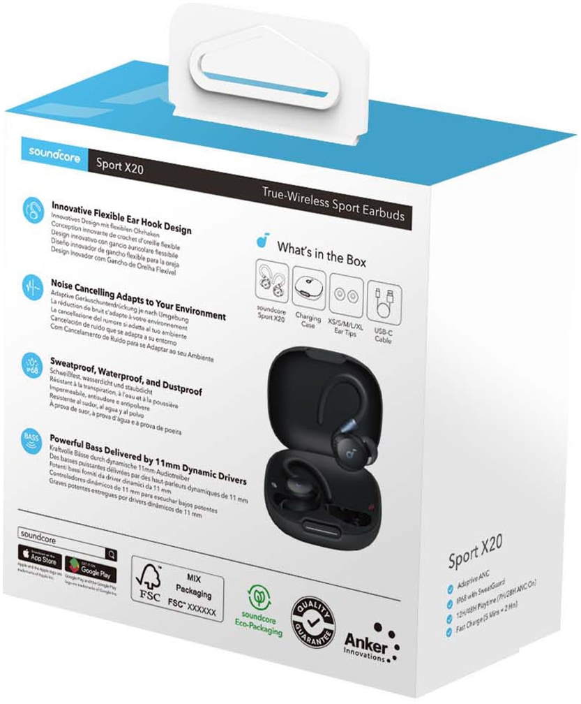 Anker Écouteurs intra-auriculaires sans fil »soundcore Sport X20«