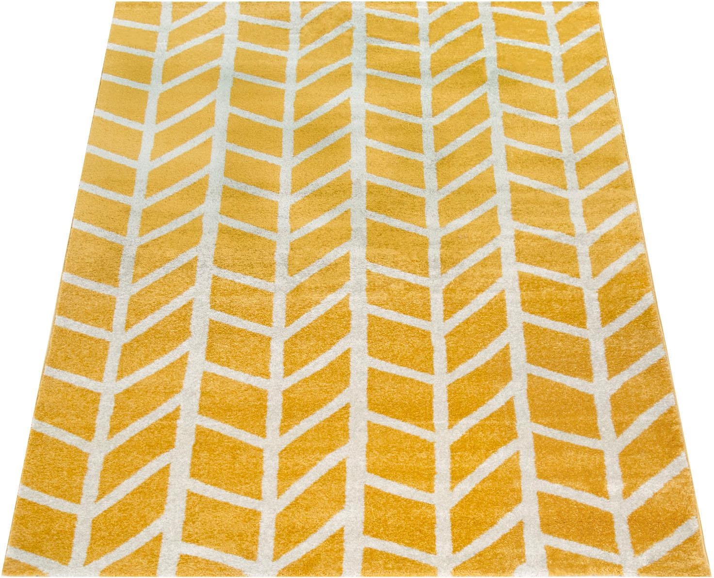 Image of Paco Home Teppich »Pattern 120«, rechteckig, 18 mm Höhe, Kurzflor, modernes geometrisches Design, ideal im Wohnzimmer & Schlafzimmer bei Ackermann Versand Schweiz