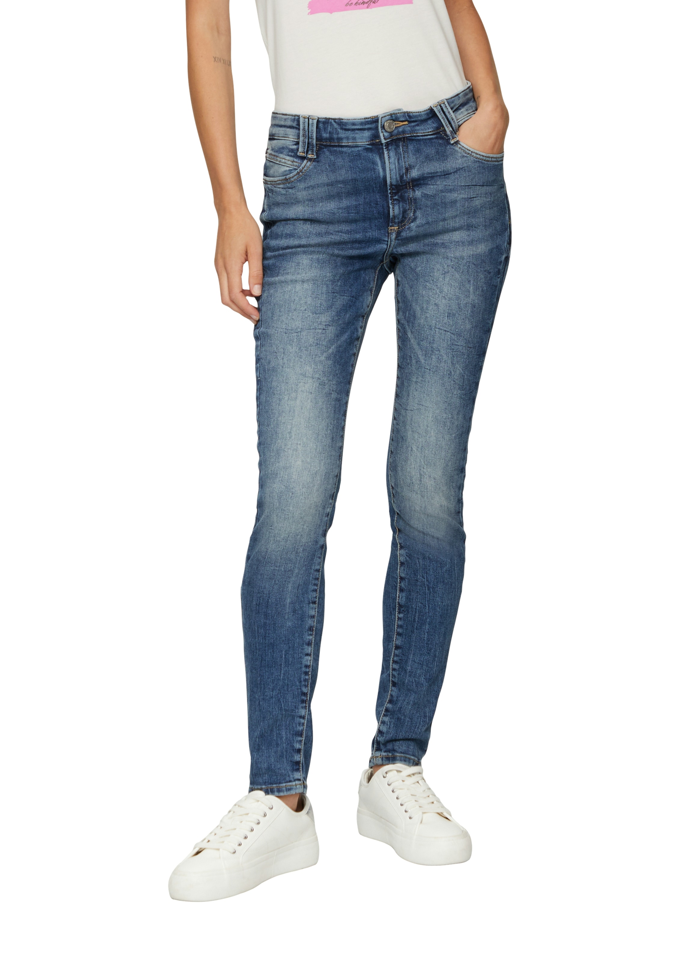 Skinny-fit-Jeans, skinny, mit starker Waschung