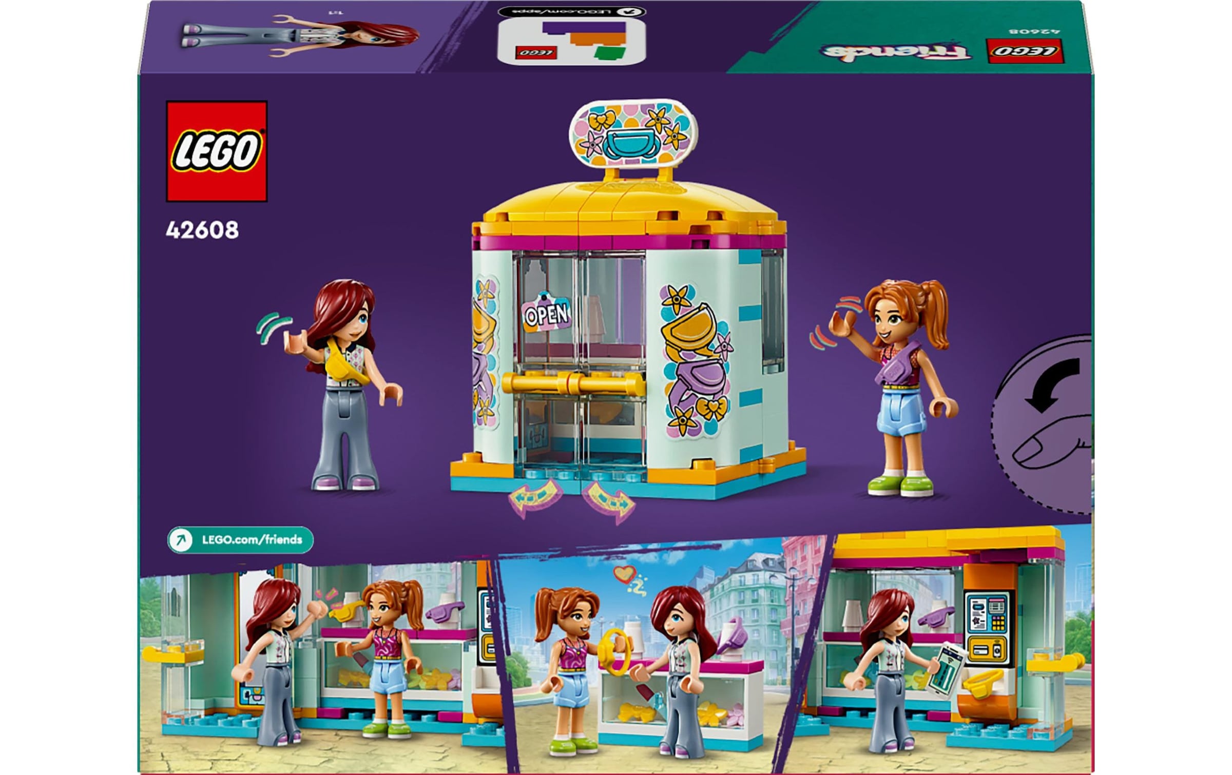 LEGO® Spielbausteine »Mini-Boutique 42608«, (129 St.)