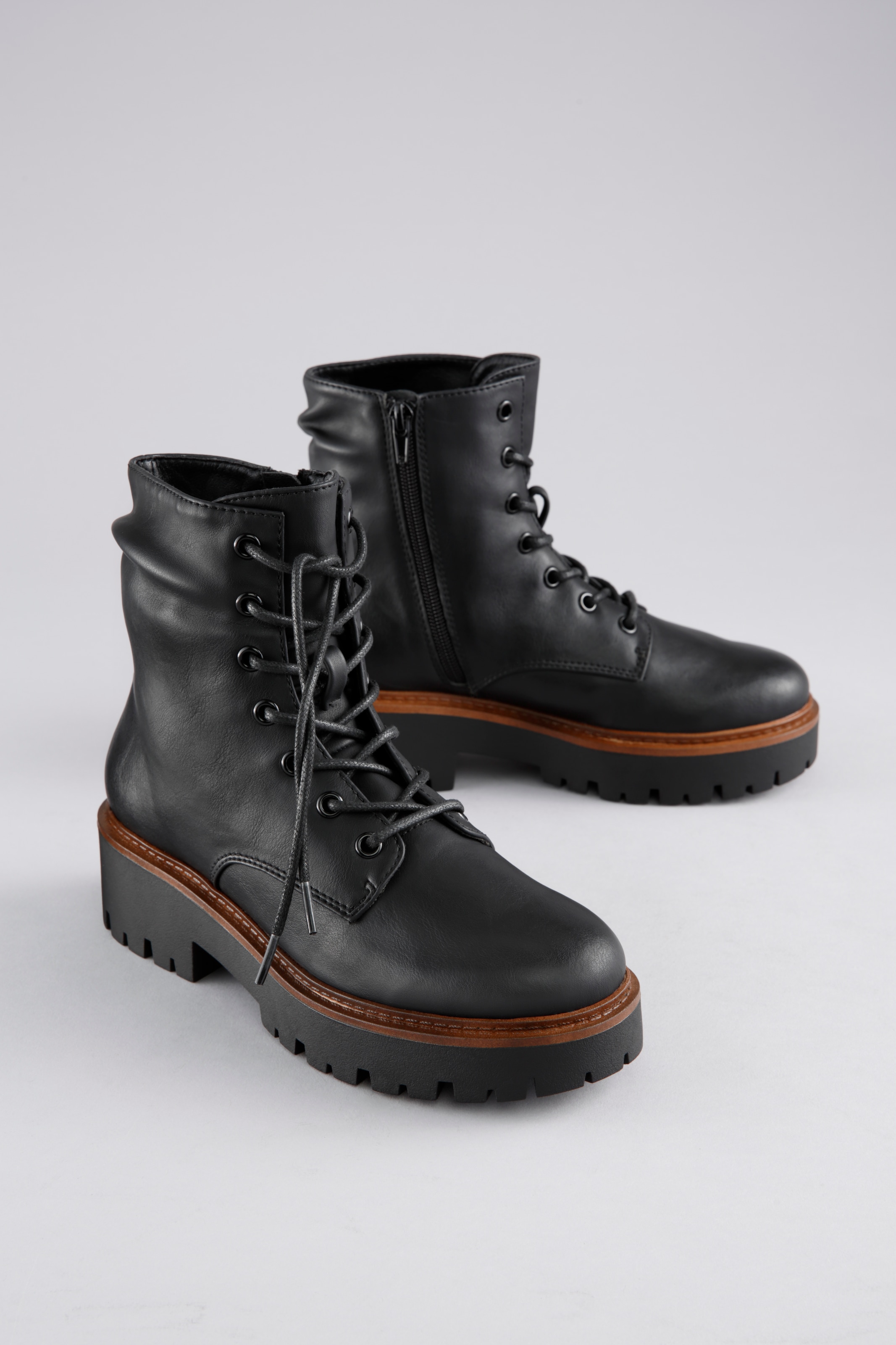 Image of Aniston SHOES Schnürboots Stiefelette, Schnürboots, Blockabsatz