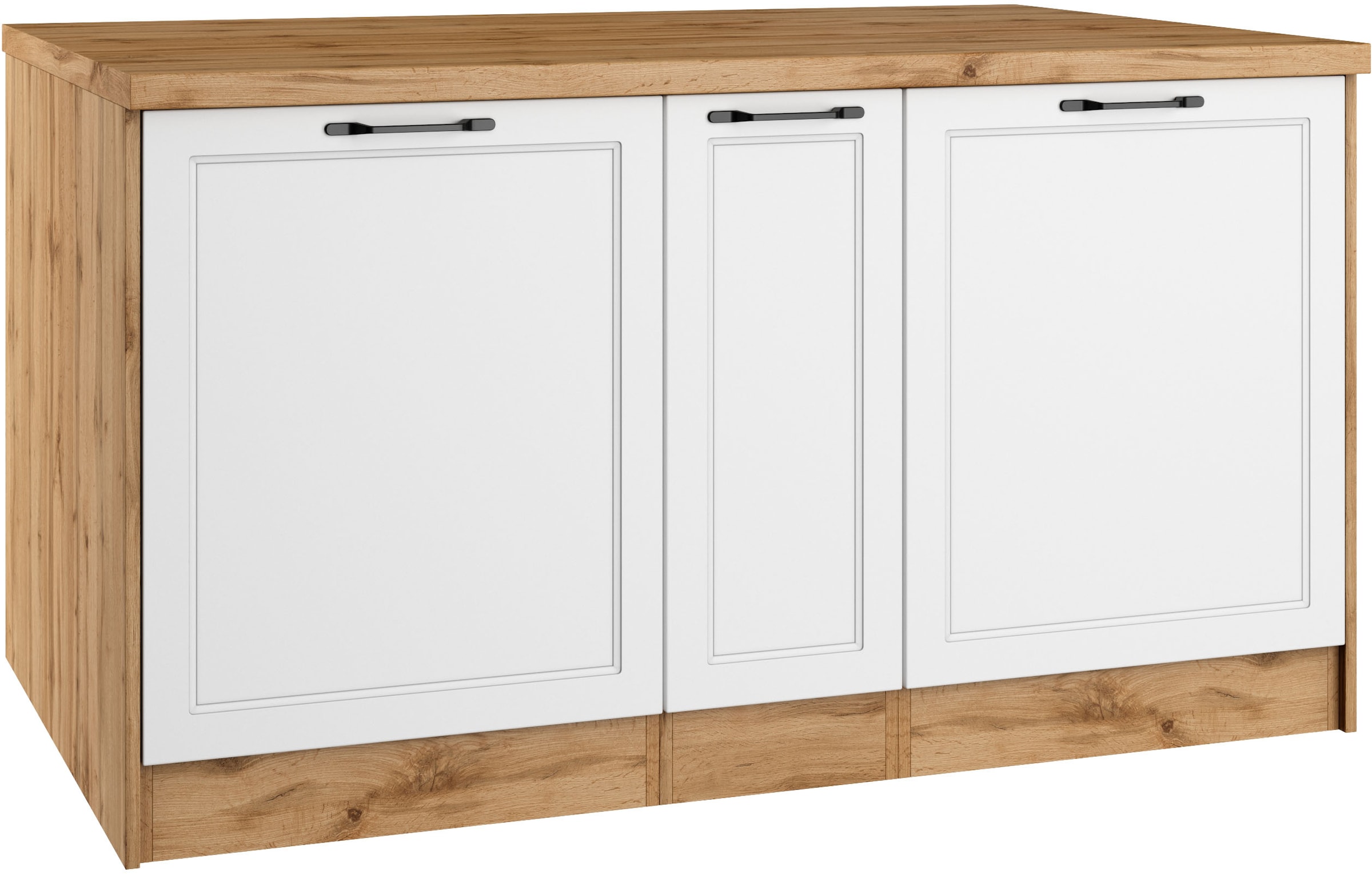 KOCHSTATION Kücheninsel »KS-Lana, Breite 153 cm« MDF-Fronten, Arbeitsplatte 38mm stark