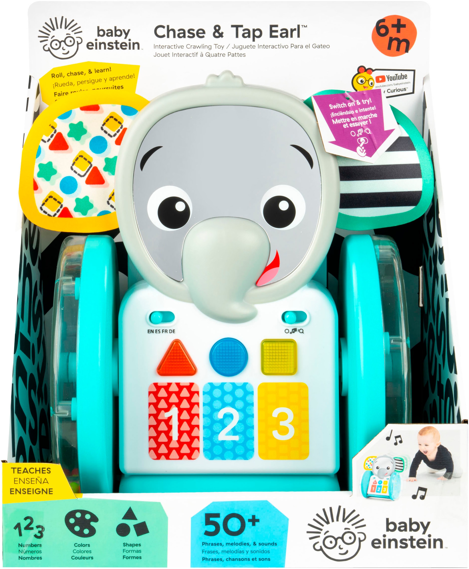 Baby Einstein Jouets éducatifs »Chase & Tap Earl  Interactive Crawling Toy«