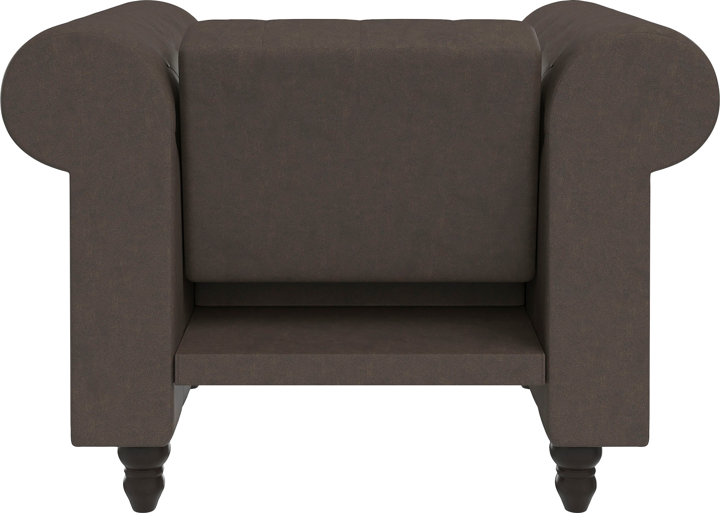 Dorel Home Chesterfield-Sessel »Felix«, mit Rückenlehne 3-fach verstellbar, Beine Massivholz, Sitzhöhe 46 cm