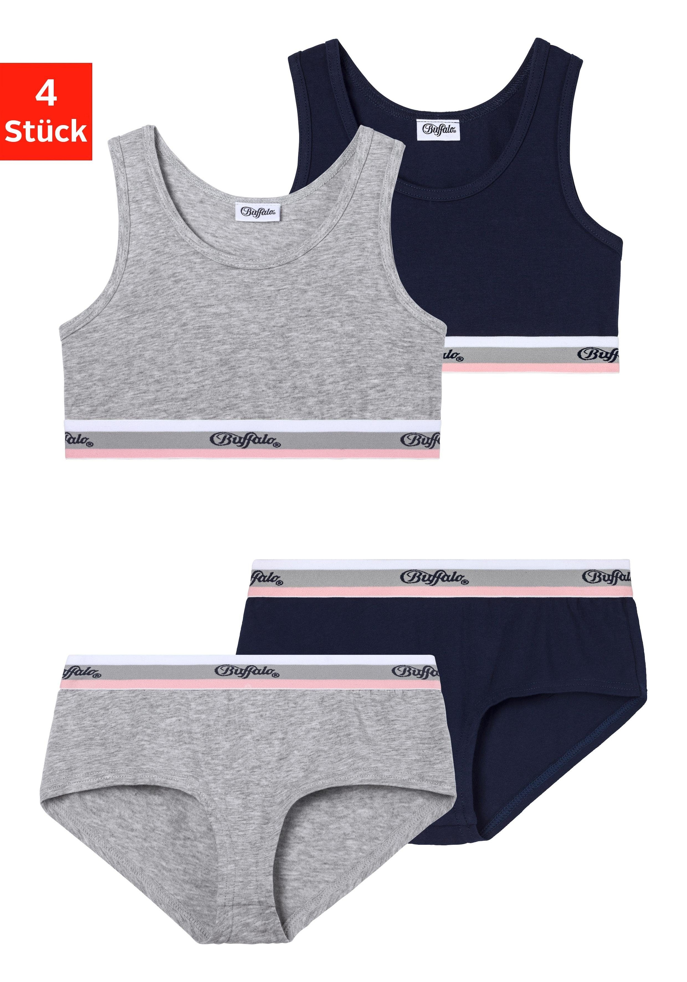 Image of Buffalo Set: Bustier Packung, mit Panty, 4 klassisch in schlichtem Design