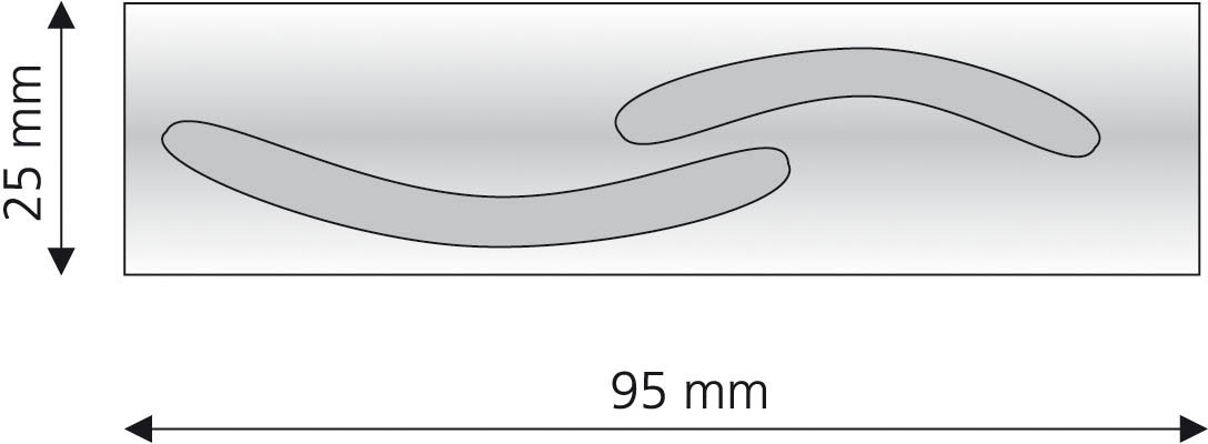 Liedeco Gardinenstangen-Endstück »Endstück, Endknopf edelstahl-optik "France" Dijon - 2 Stück«, (2 St.), Endstück, Endknopf Zylinder, 2 Stück