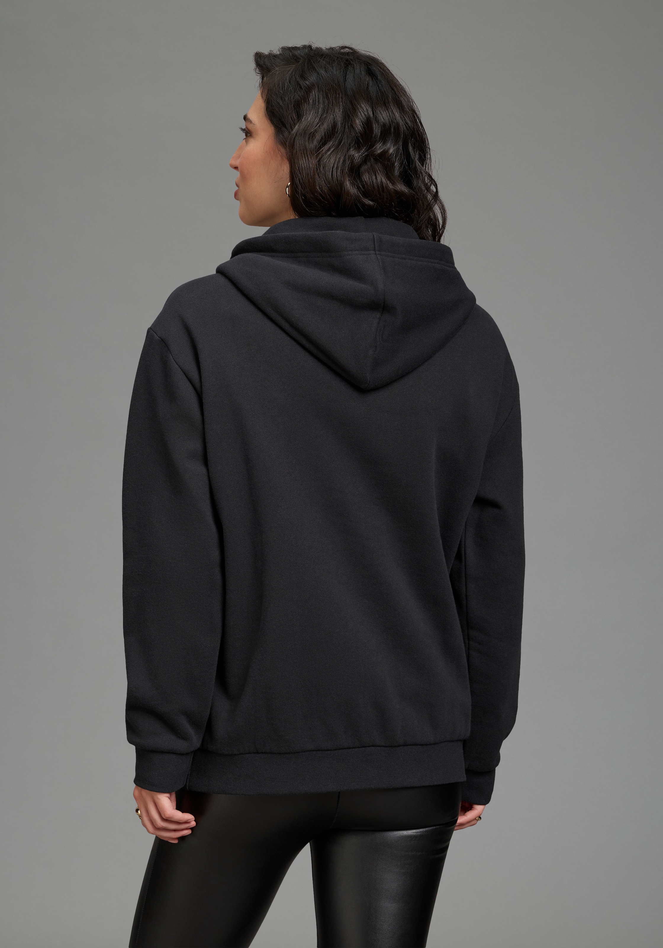 DELMAO Kapuzensweatshirt , Weiche Baumwollmischung mit Kängurutasche & Kapuze
