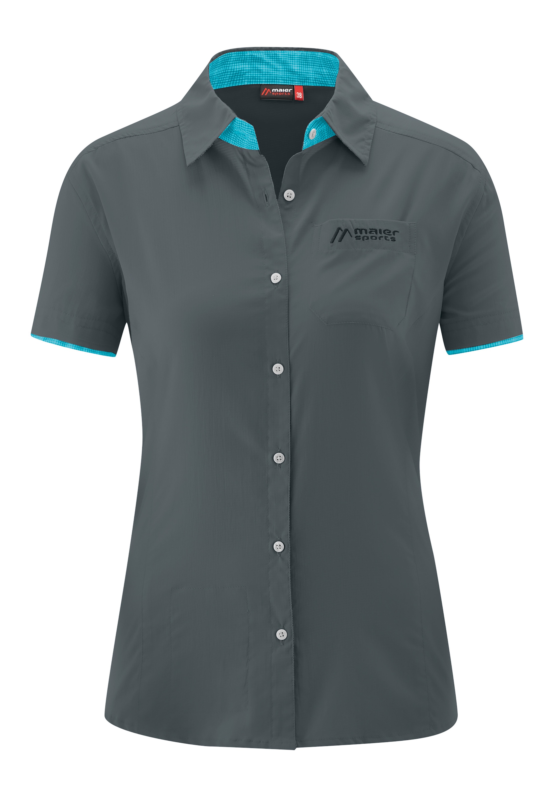 Image of Maier Sports Funktionsbluse »Amira S/S«, Sommerlich-leichte Kurzarmbluse mit kleiner Brusttasche bei Ackermann Versand Schweiz