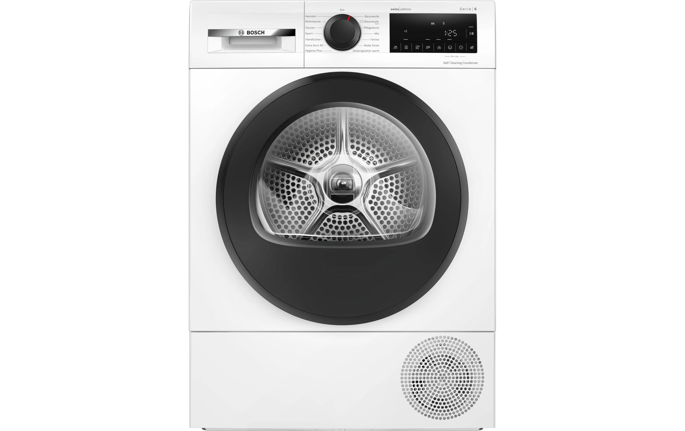 Image of BOSCH Wärmepumpentrockner "Serie 6 WQG2450JCH Rechts" Geräuschentwicklung: 61 dBA