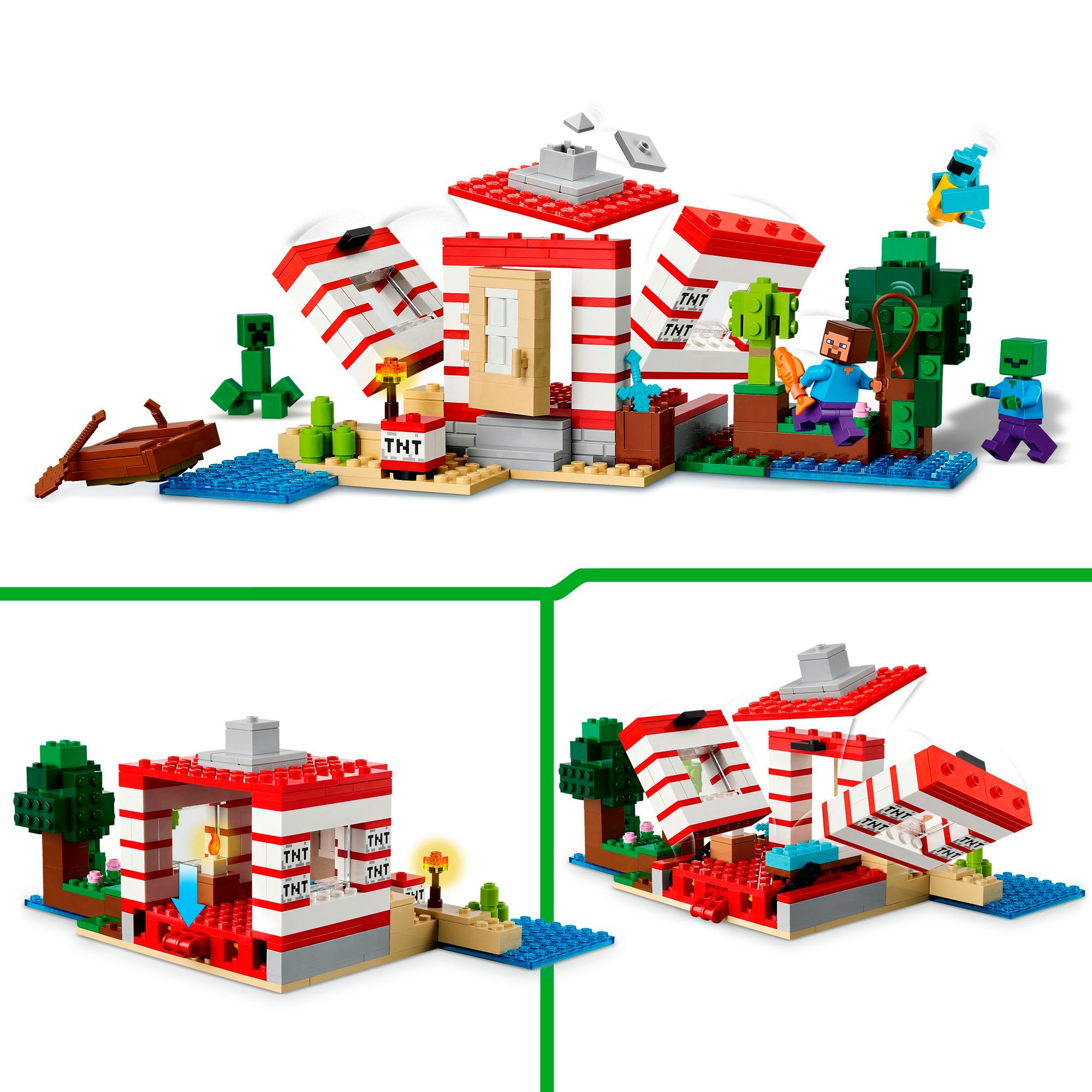 LEGO® Pions de construction »Das TNT-Dschungelhaus (21275), LEGO Minecraft« Made in Europe