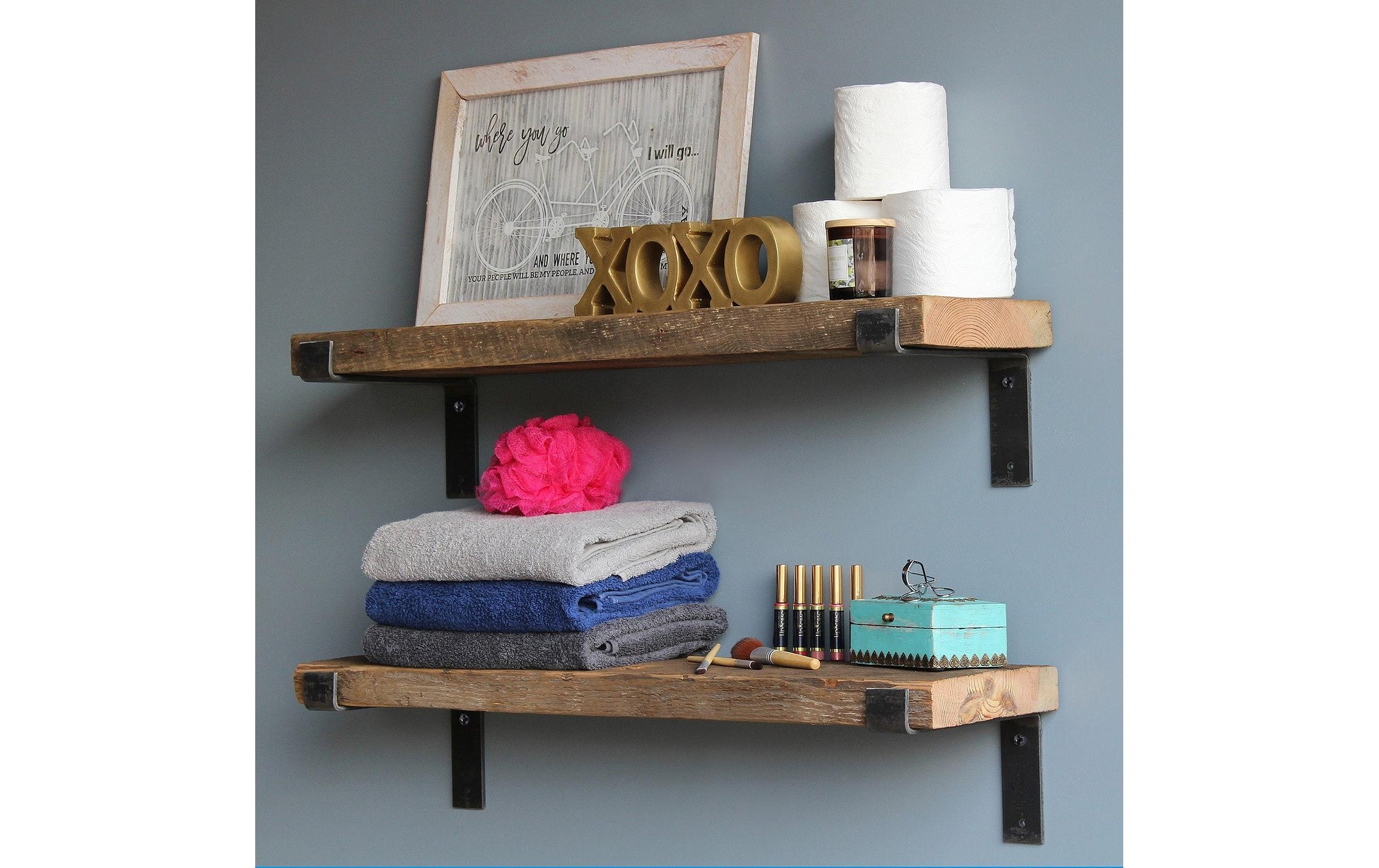 WOODY FASHION Étagère murale »LAM004 2 Stück, 60 x 16 x 14 cm,«