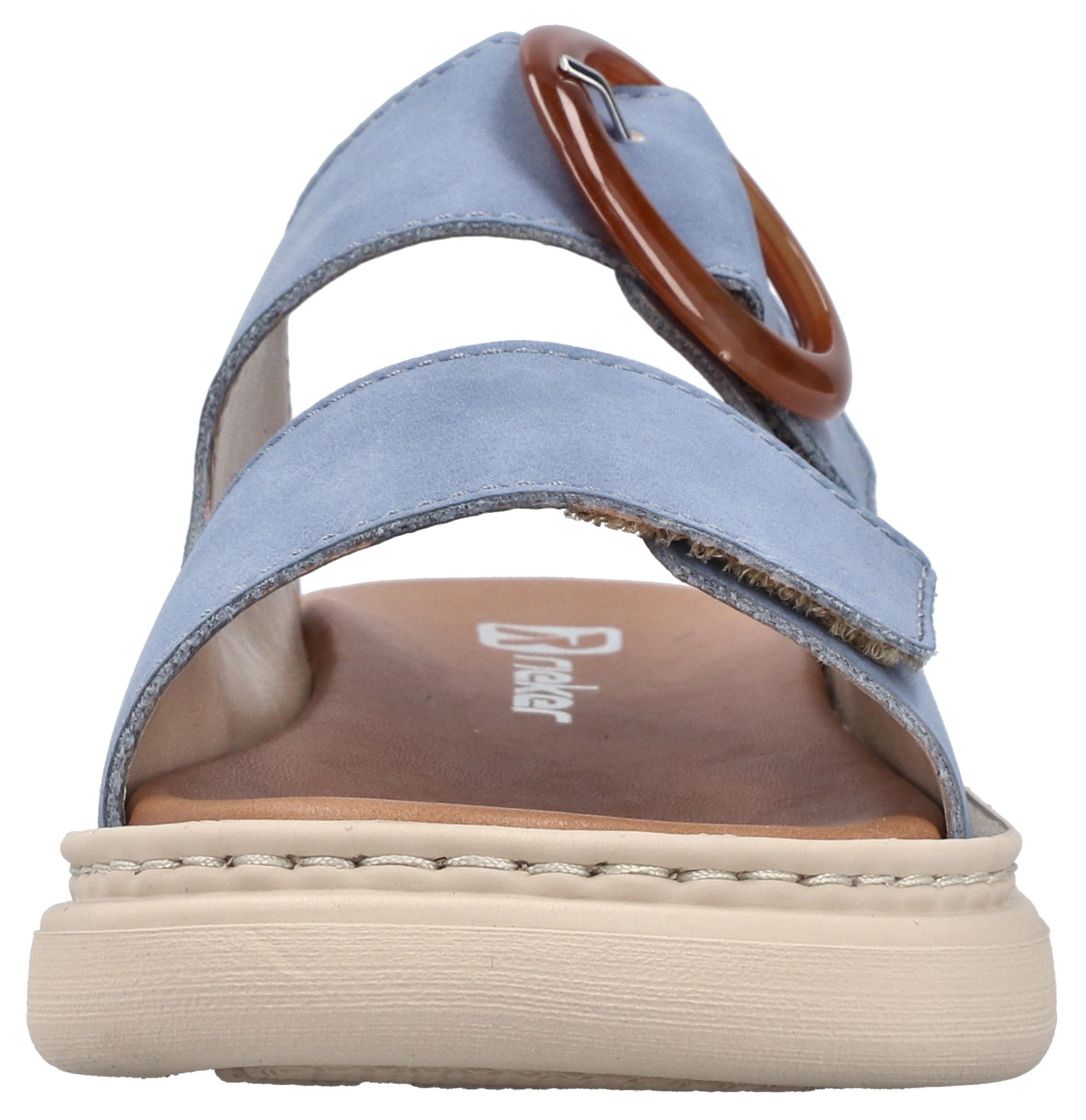 Rieker Pantolette  chaussure d'été, chausson, chaussure de plage avec bride velcro