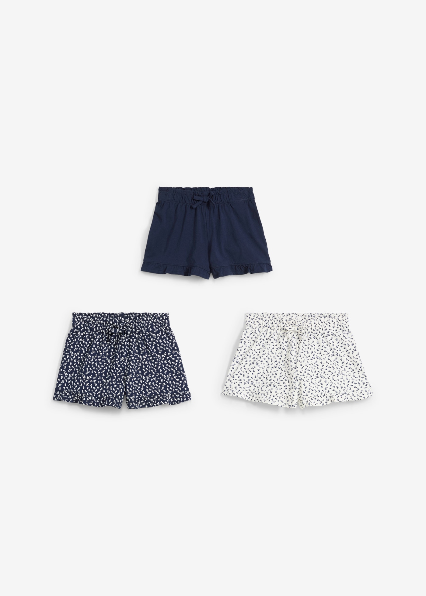 bonprix Short  im 3er Pack, aus Baumwolle, in verschiedenen Grössen