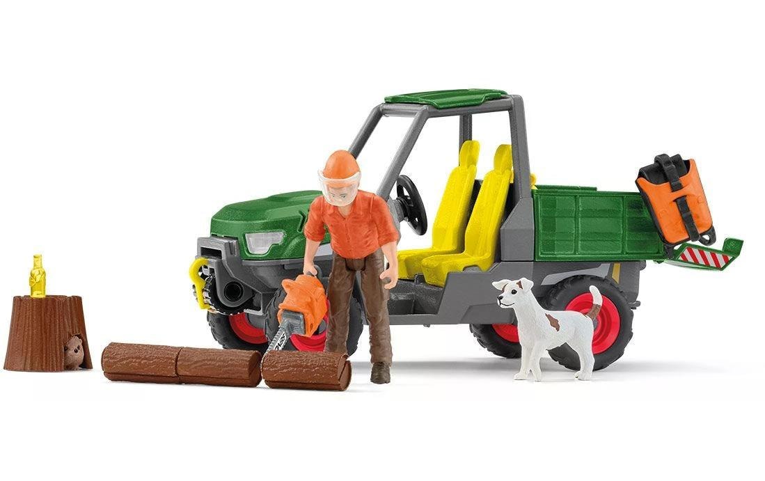 Schleich® Spielwelt »Farm World Waldbauer mit Fahrzeug«