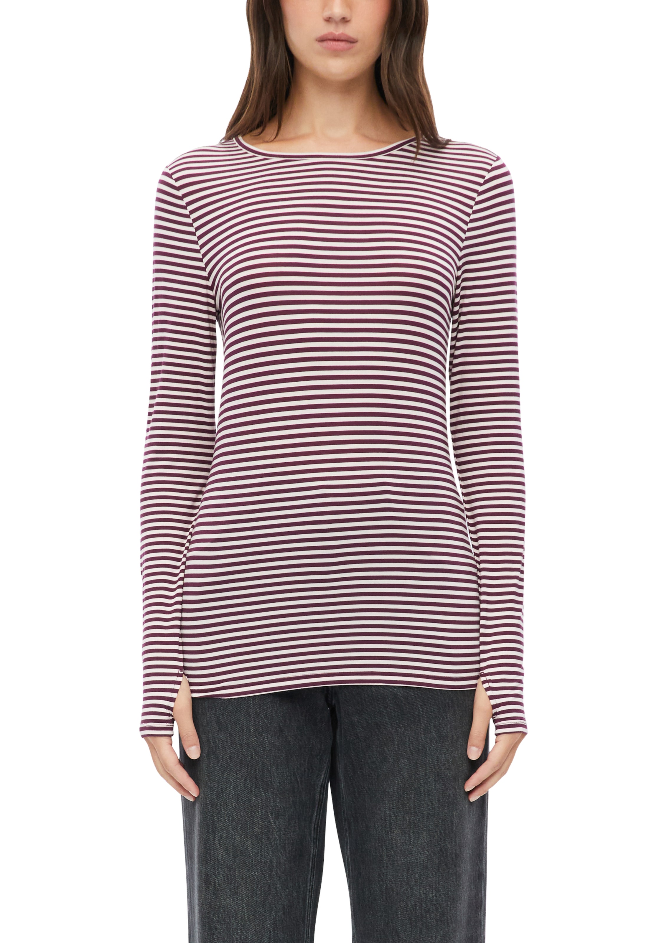 s.Oliver T-shirt à manches longues Ringelshirt / mit Streifen / Vikose-Stretch