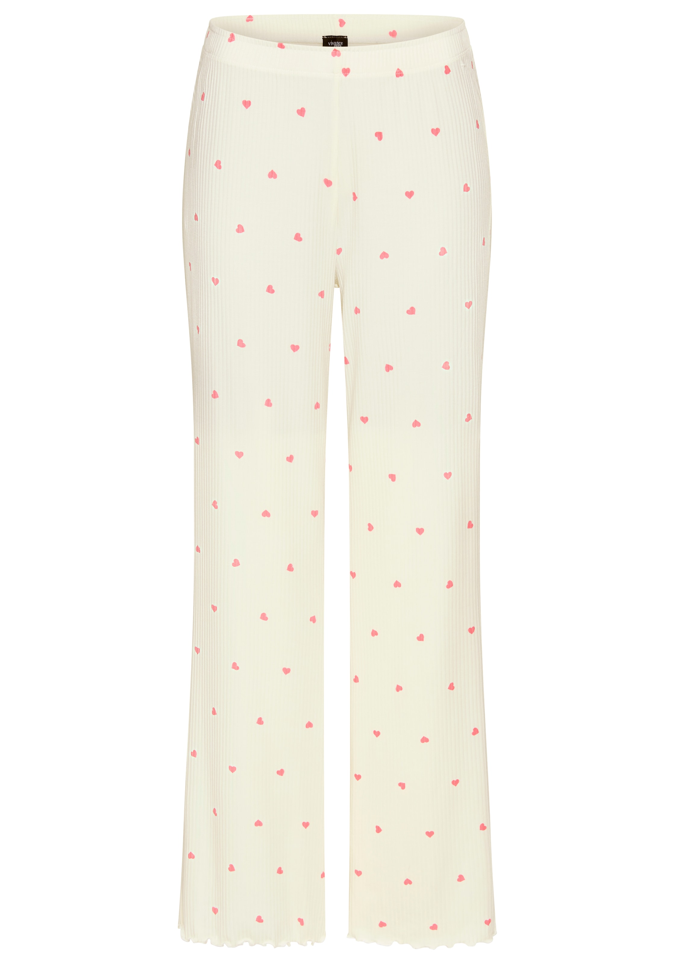 Vivance Dreams Pyjama Set, 2-teilig, 2 tlg. mit süssem Herzchendruck