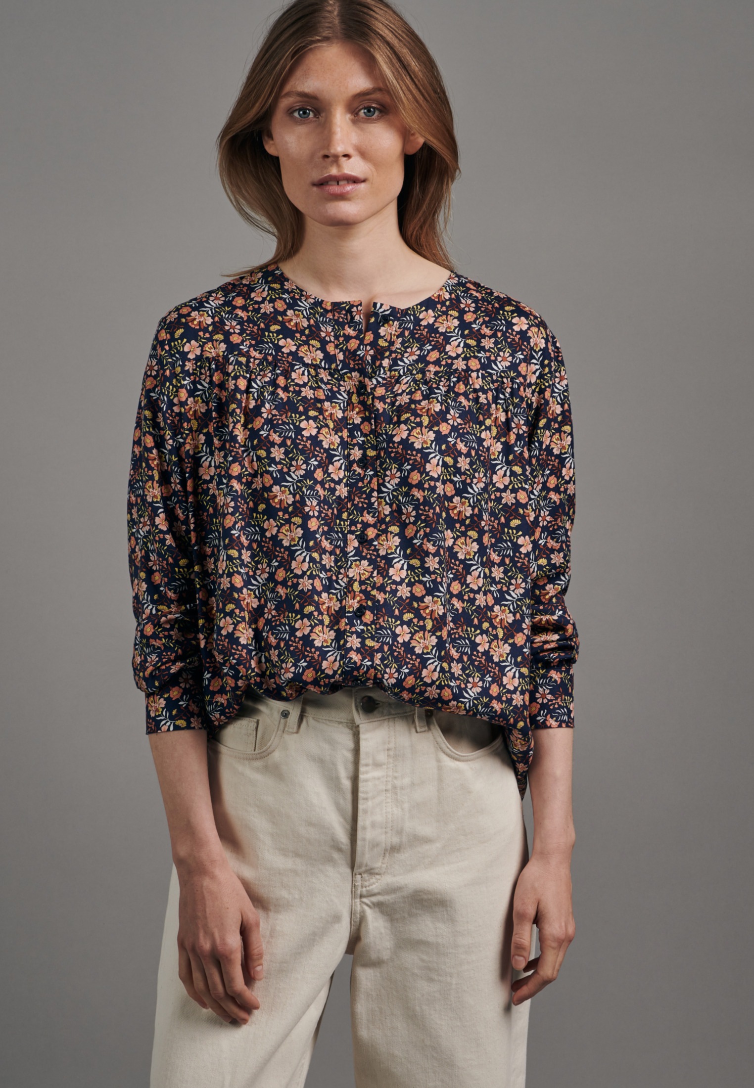 Image of seidensticker Shirtbluse »Schwarze Rose«, Langarm Rundhals Floral bei Ackermann Versand Schweiz