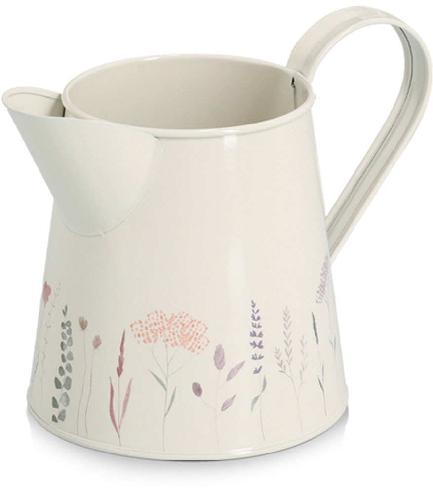 Image of Zeller Present Kanne ""Flowers" mit fröhlichem Blumenmotiv" 1,5 l Dekorativ und funktional, Blumendekor