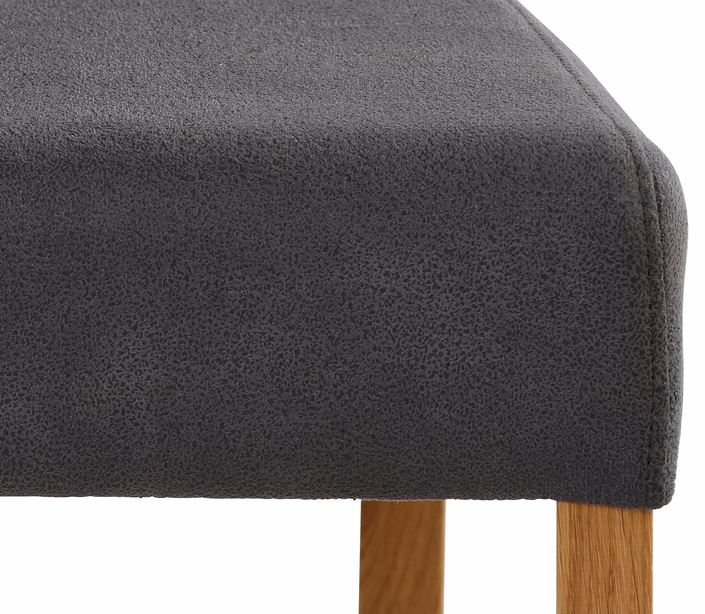 Home affaire 4-Fussstuhl »Bologna«, (Set), 2 St., Luxus-Microfaser, Gestell aus Massivholz