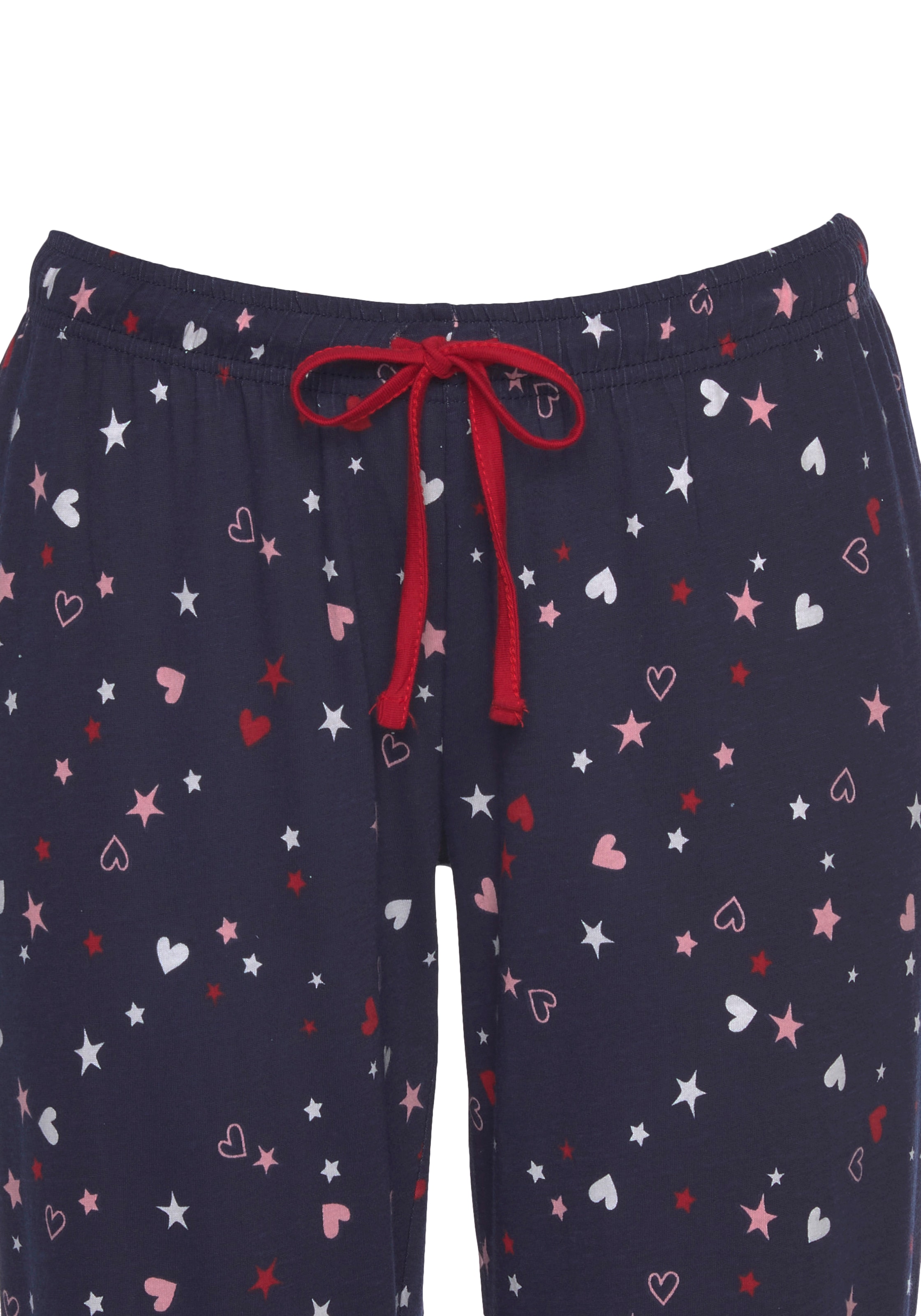 Vivance Dreams Pyjama 2 cuis tlg., mit niedlichem Herzen-Sterne-Druck