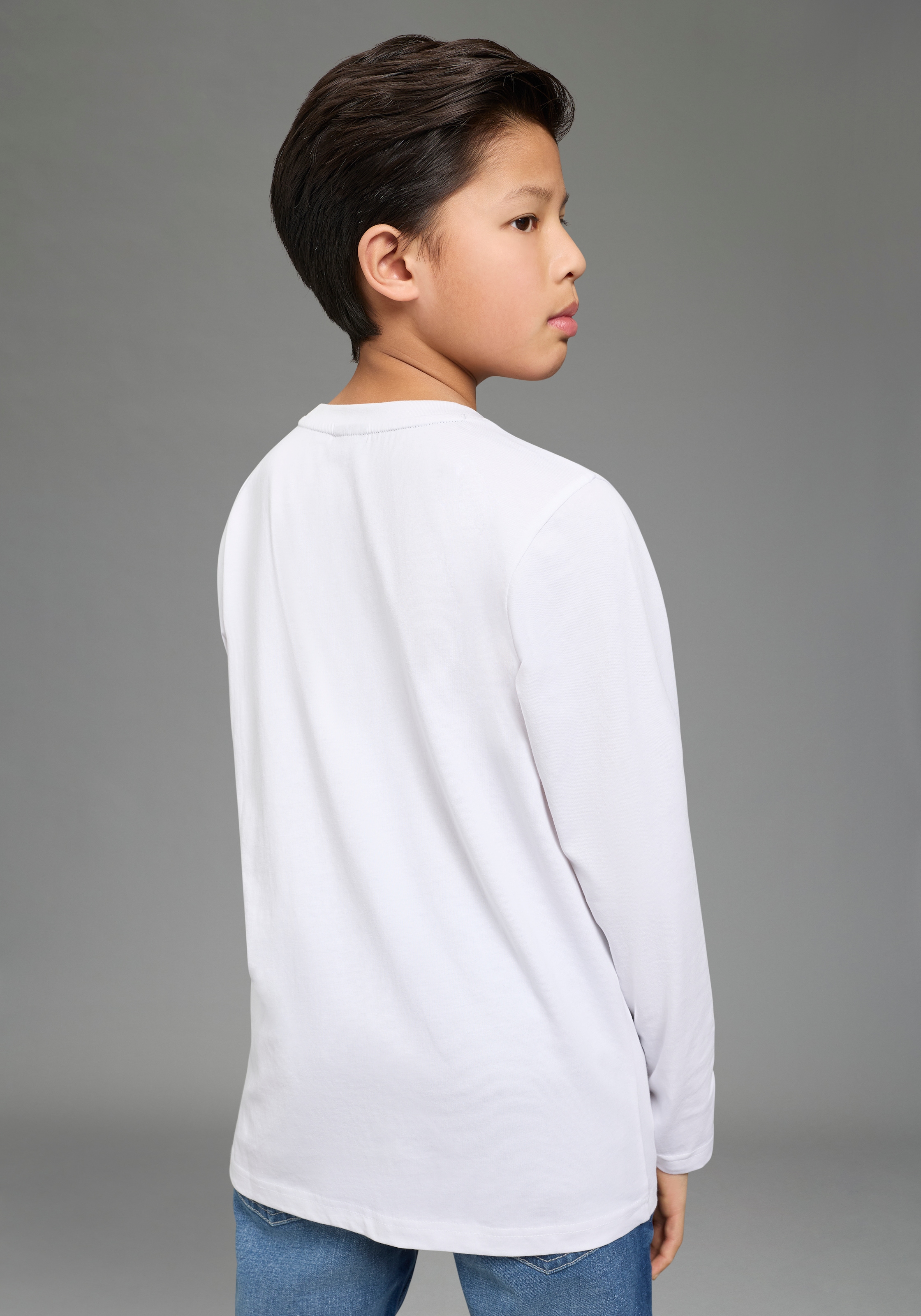 H.I.S T-shirt à manches longues »2er Pack Shirts mit Logoprint für Jungen« Packung, 2, 2 pièces Für TEENS. 2er Pack Shirts