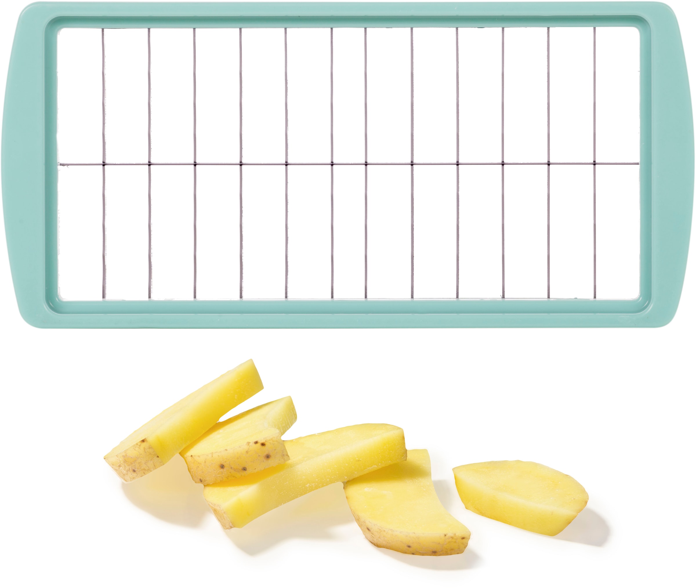 Genius Hachoir »Nicer Dicer Fusion inkl. XXL-Messereinsatz 12 x 36 mm, Set 14-tlg« ND Fusion werden eine Vielzahl von Schneidgeräten in Einem kombiniert