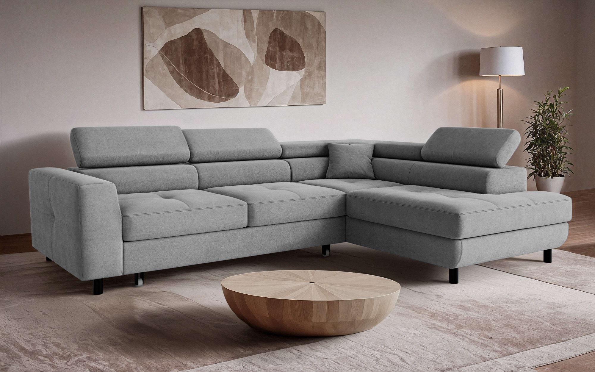 Image of GOODproduct Ecksofa "AADEN Schlafsofa 254 cm - OTTO. Verlässliche Qualität." mit Bettfunktion, Bettkasten, Kopfstützen, rechts/links bestellbar